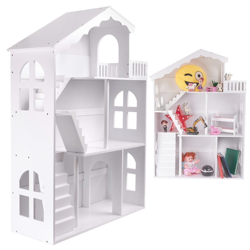 Ikonka Puppenhaus LULILO Kinderregal CALLA XXL – Hausförmiges Bücherregal H günstig online kaufen