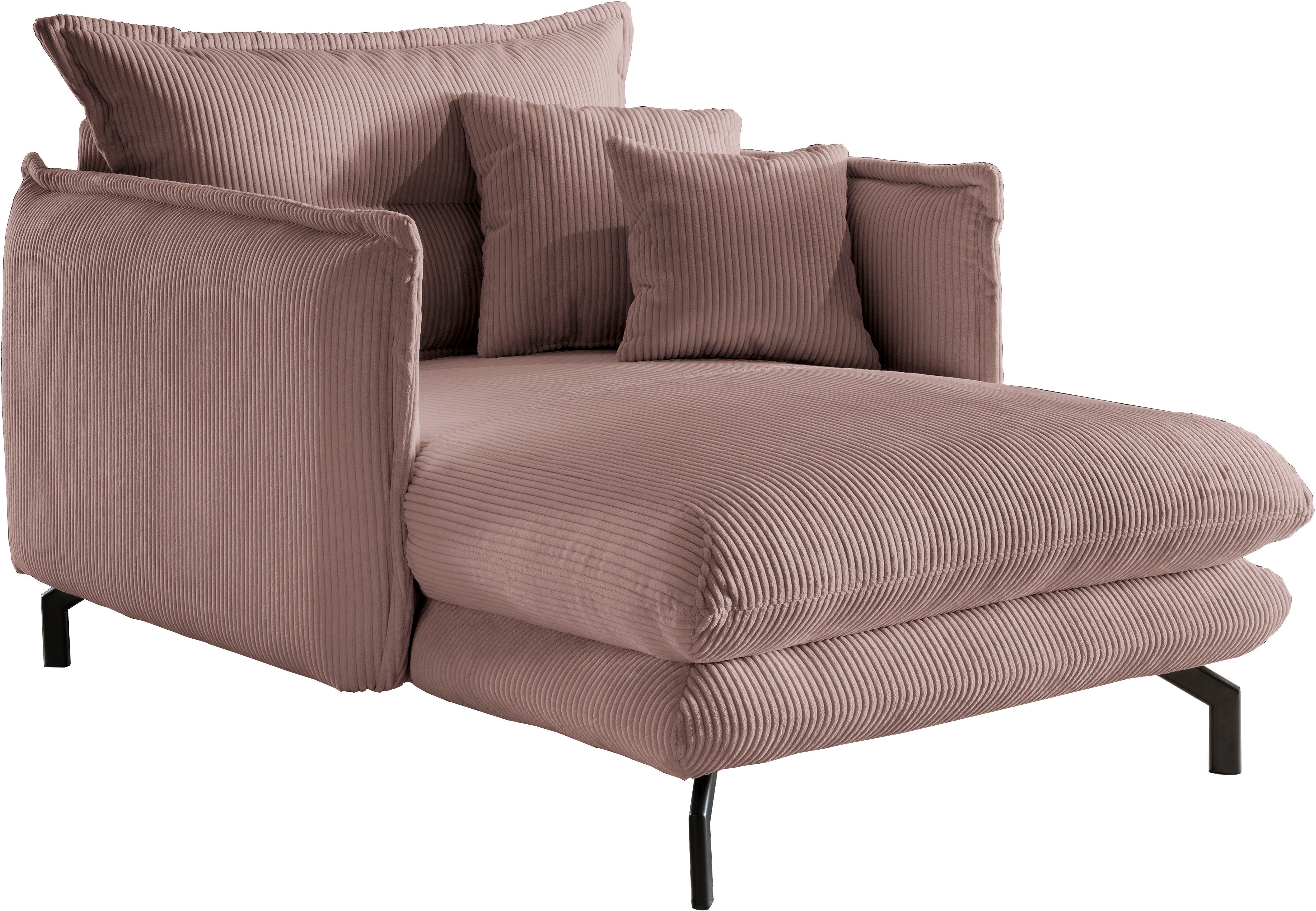 Home affaire Loveseat LAVA Mega Ohrenbacken Sessel, modern & elegant, aktuelle Kissenoptik