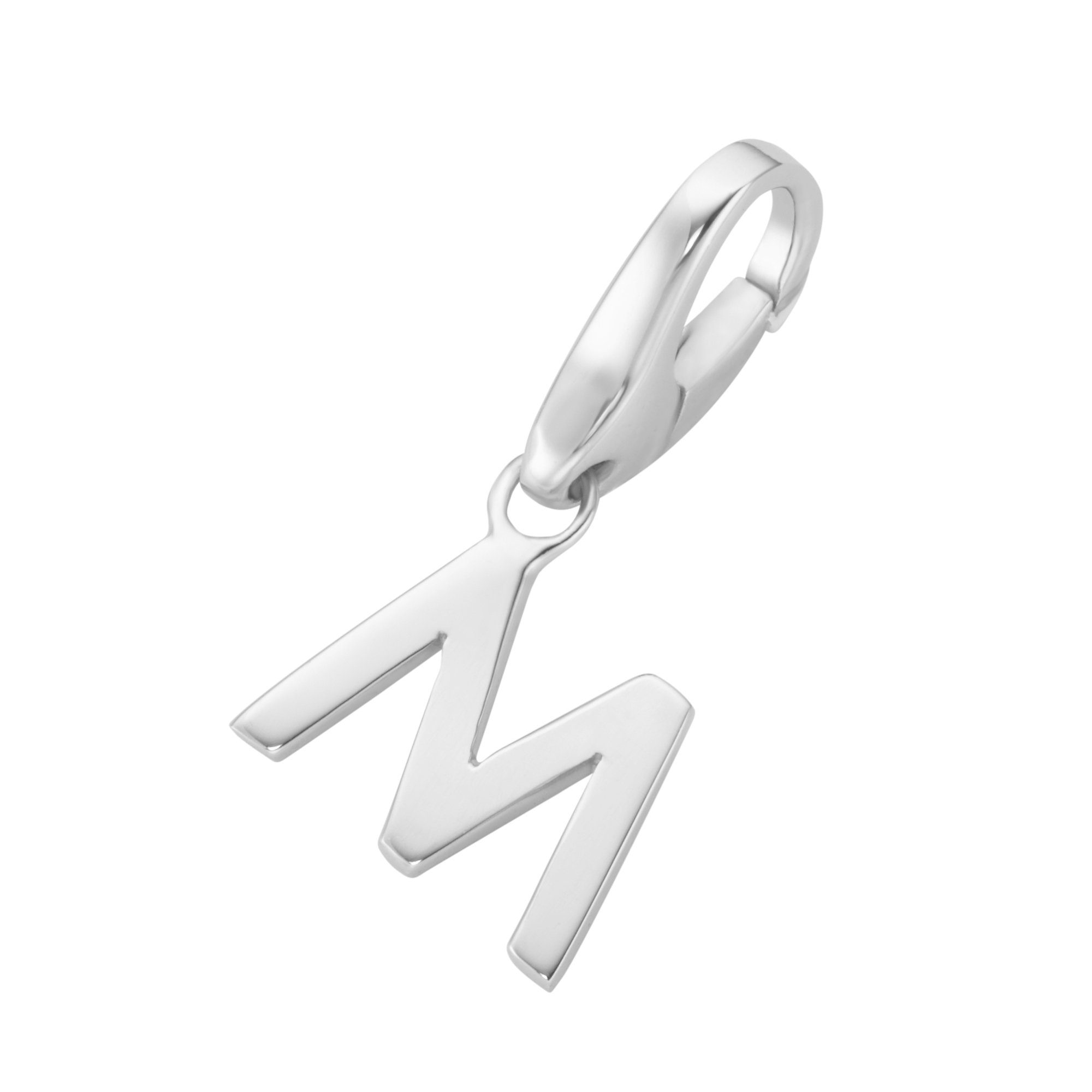 Charm Buchstabe Buchstabe M, Silber 925