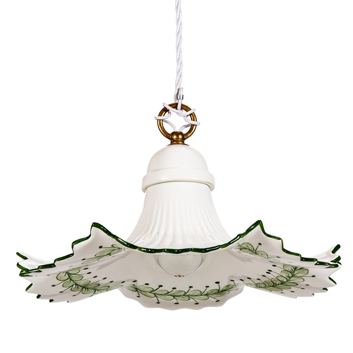 Helios Leuchten Pendelleuchte Küchenlampe Keramik, Keramiklampe, Deckenlampe, Hängelampe, für Küche Esstisch, handgefertigt handbemalt