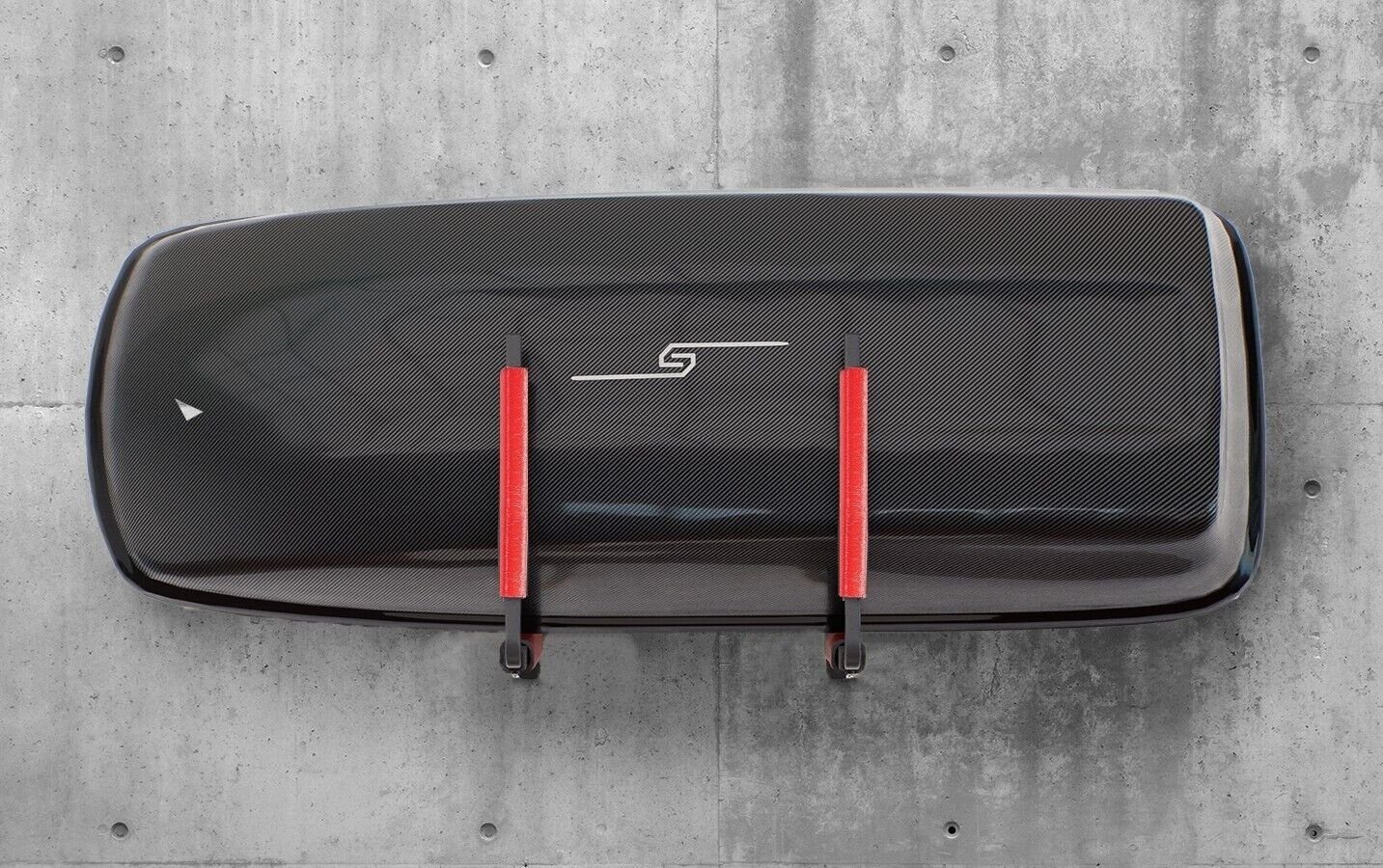 QLS Dachbox-Halterung BOX1, (Set, 2 Wandhalterungen, Montagesatz, für Dachkoffer Gartengeräte Skibox Sportgeräte Surfbrett iSUP)