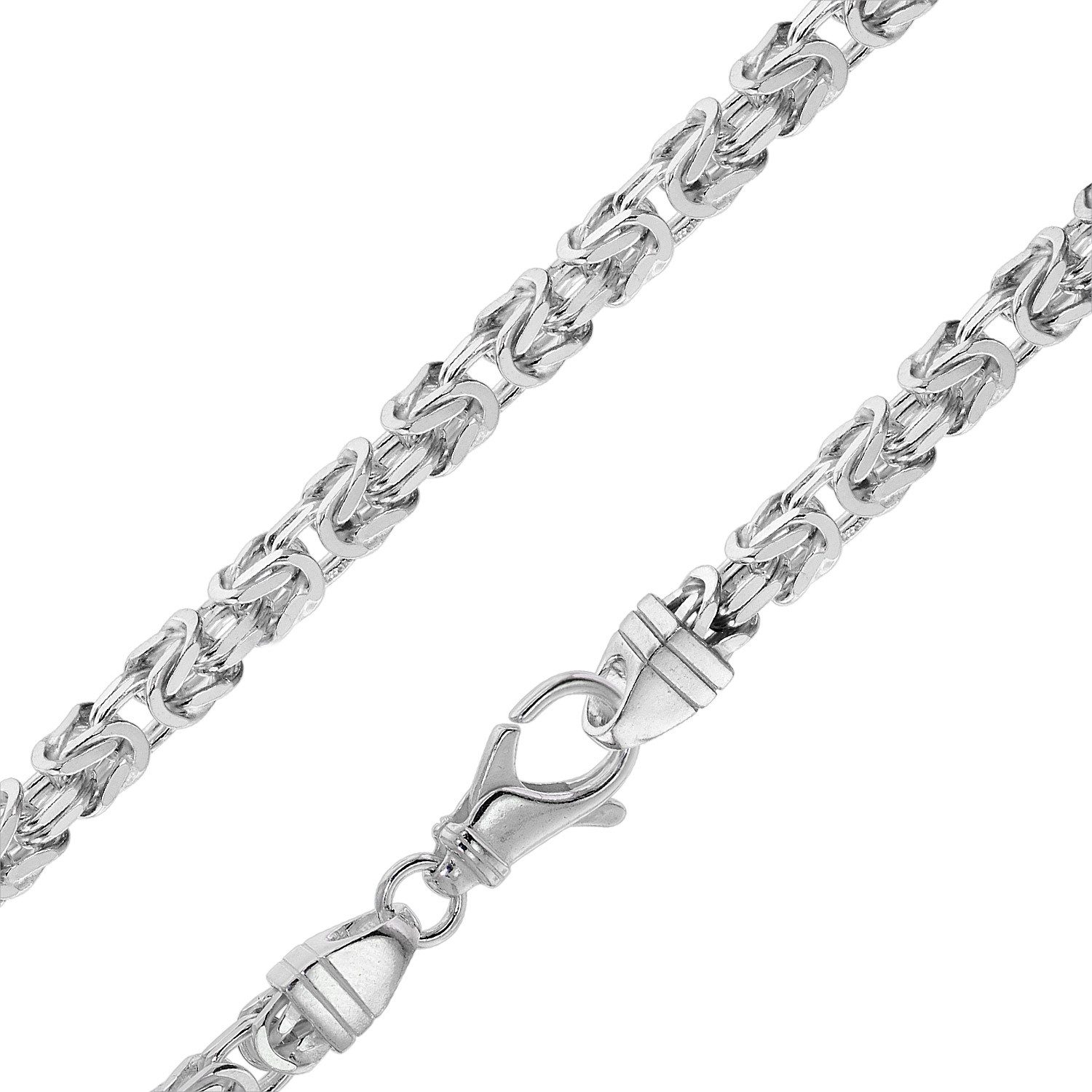 trendor Gliederarmband Königskette Sterlingsilber 925 Breite 4,7 mm