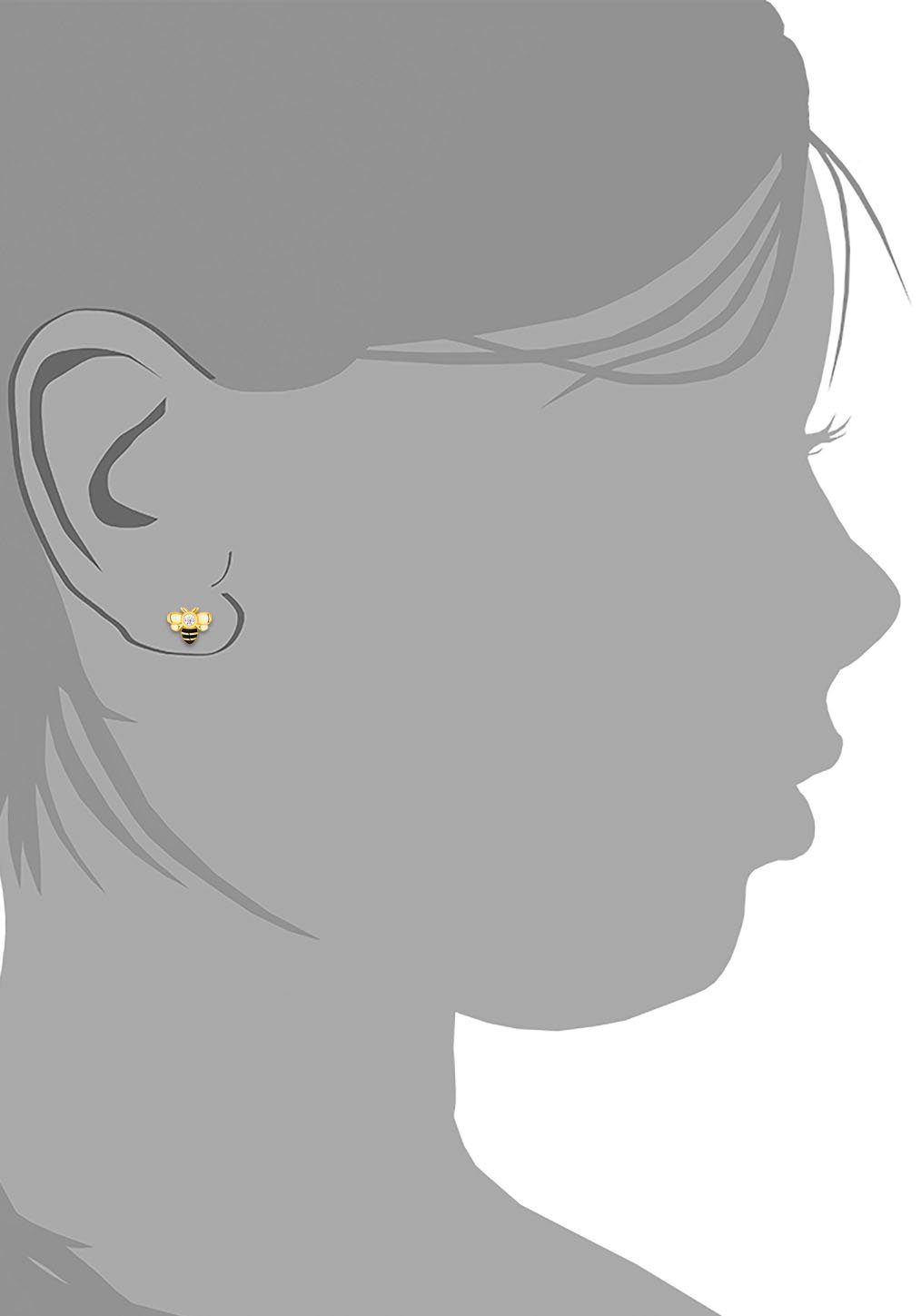 Prinzessin Lillifee Paar Ohrstecker Bee, mit Zirkonia (synth)
