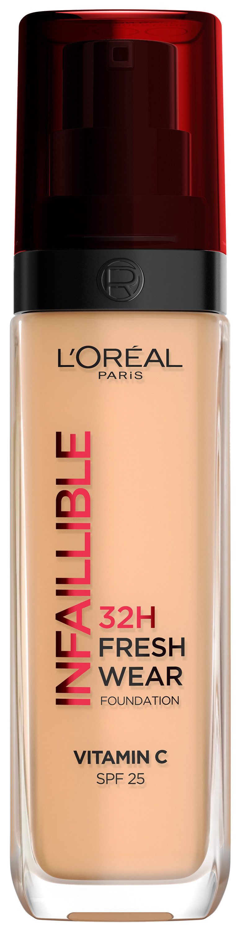 L'ORÉAL PARIS Foundation INFAILLIBLE 32H FRESH WEAR MAKE-UP FOUNDATION, wirkt bis zu 32 Stunden lang wie frisch aufgetragen