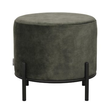 RINGO-Living Stuhl Hocker Healani in Hunter-Grün aus Velours 410x460mm, Möbel