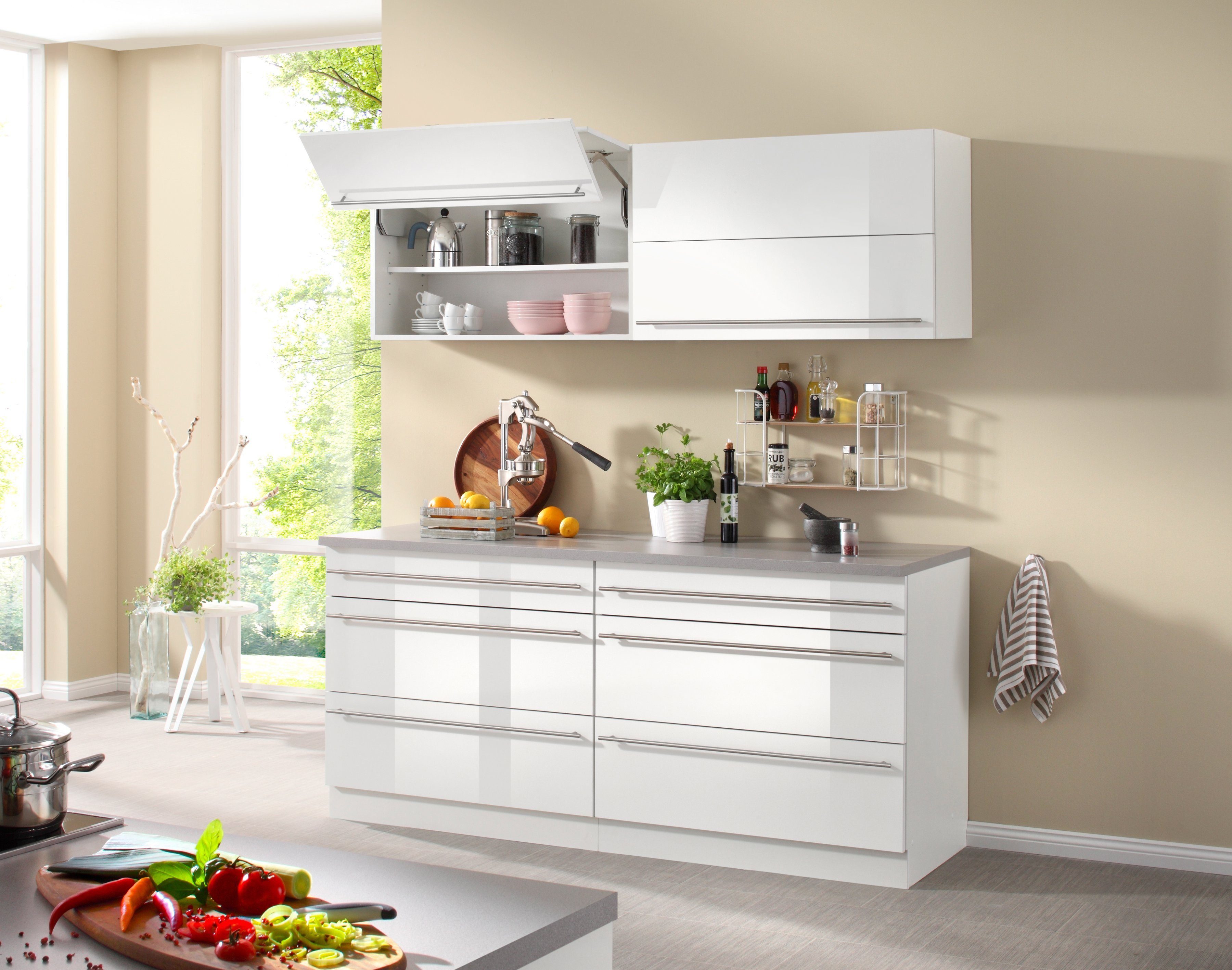 wiho Küchen Küche Chicago, TOPSELLER, ohne E-Geräte, Gesamtbreite 180 cm