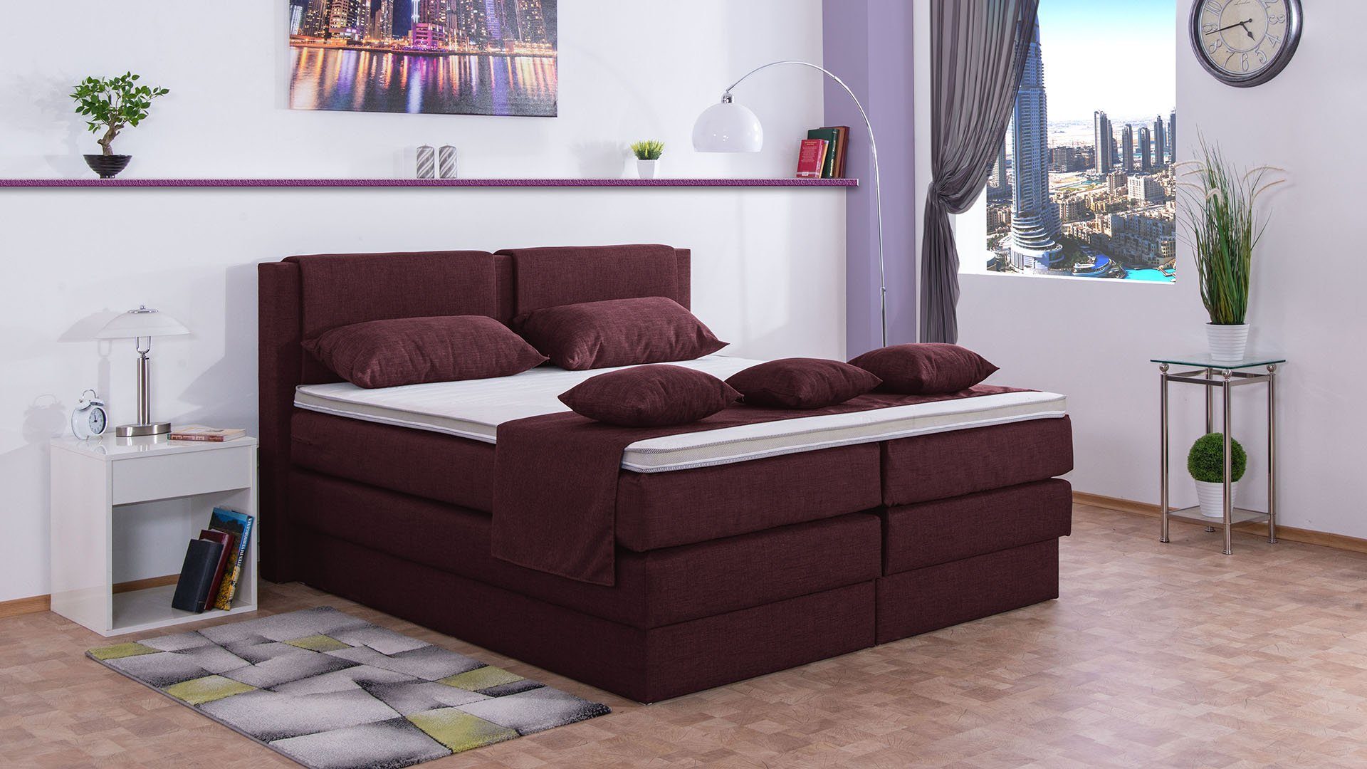 Meisterbetten Boxspringbett Dora (mit Bettkasten, 7-Zonen günstig online kaufen