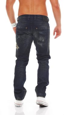 Diesel 5-Pocket-Jeans Diesel Herren Jeans - KRAYVER 0818I 5 Pocket Style, Destroyed Dirty Used-Look, Made in Italy, Länge: inch 32