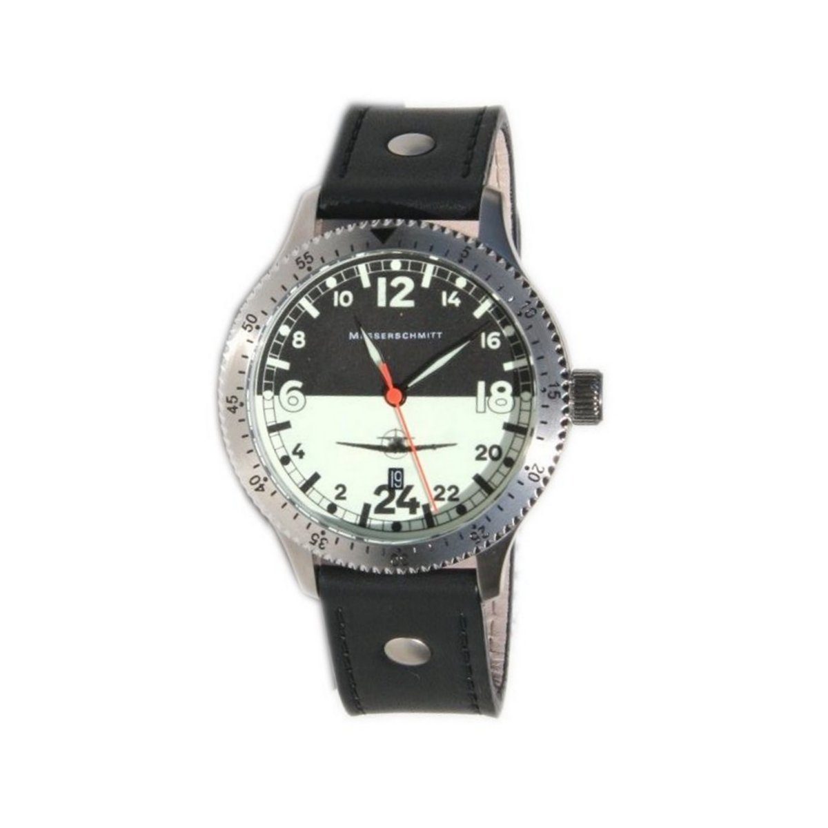 Messerschmitt Quarzuhr 108-24DR, Herren Uhr der Marke Aristo Messerschmitt  mit Quarzwerk, Modellnummer 108-24DR