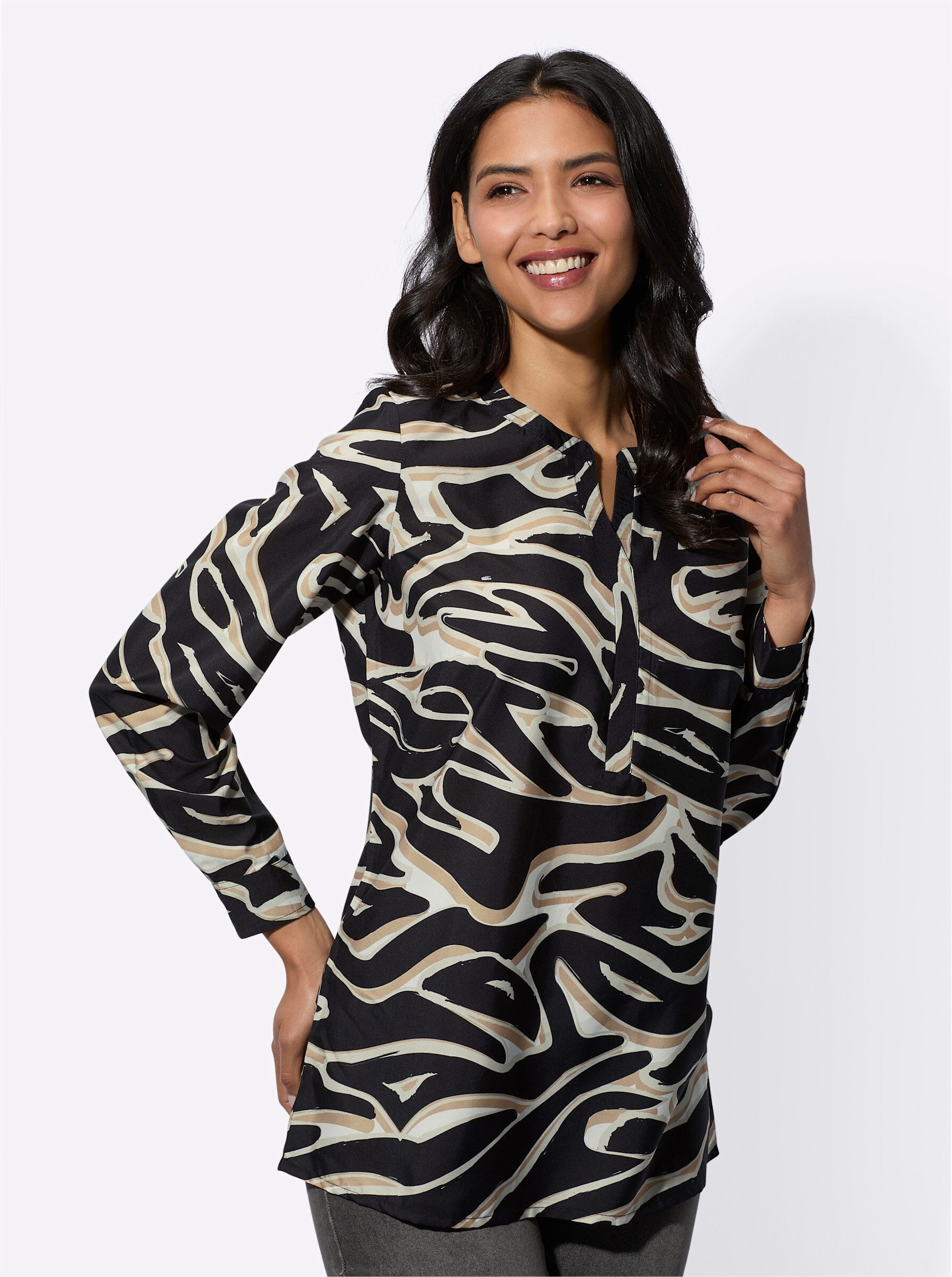 Klassische Bluse Schlupfbluse