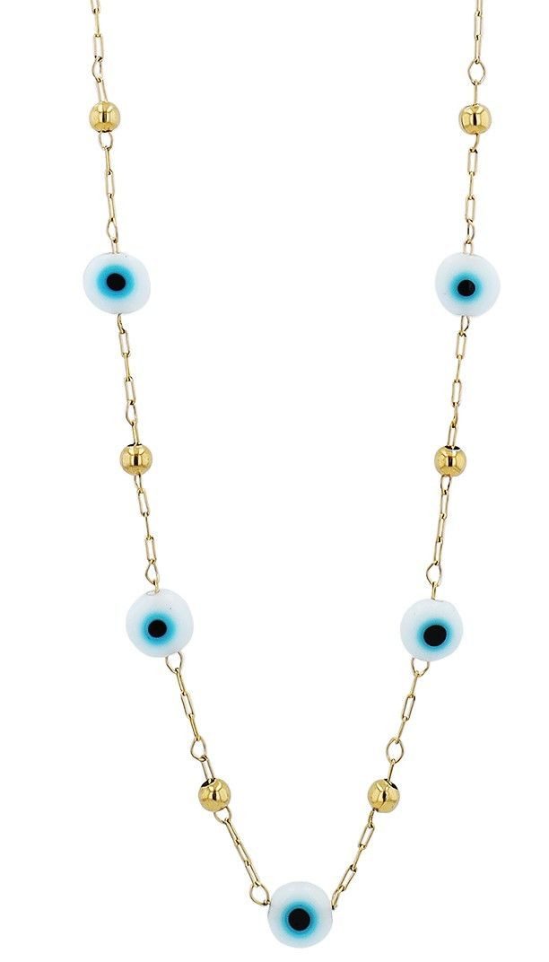 Kette mit Anhänger Ecem, goldfarbig, langlebig