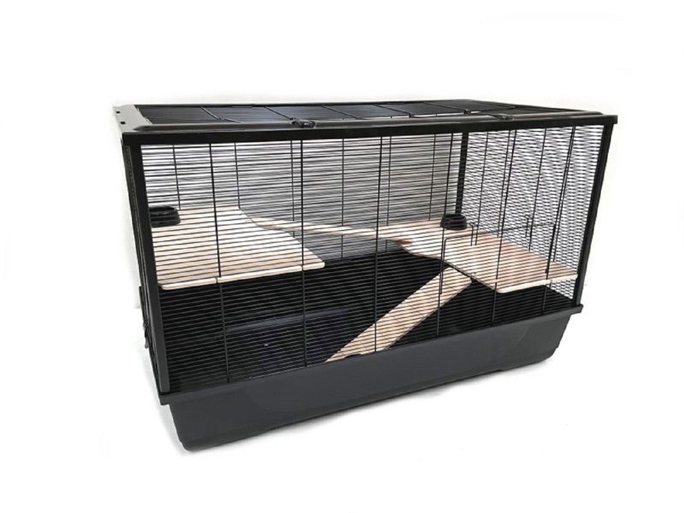 Kleintierkäfig Mega Hamsterkäfig Mäusekäfig Nagerkäfig 100 x 54 x 61 cm mit Zubehör