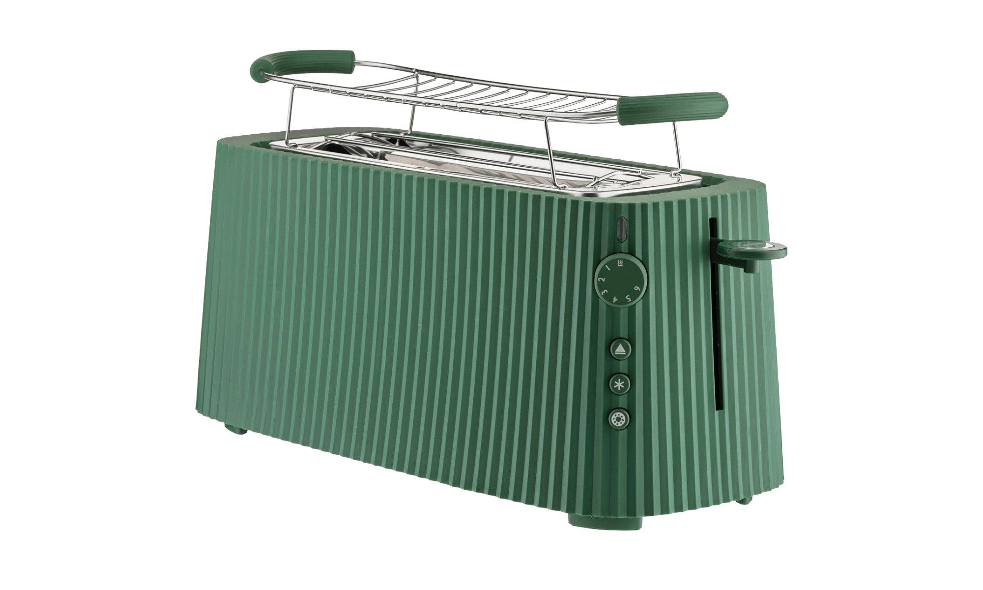 Alessi Toaster Alessi Plissé Langer Doppelfach-Toaster, 1700 W