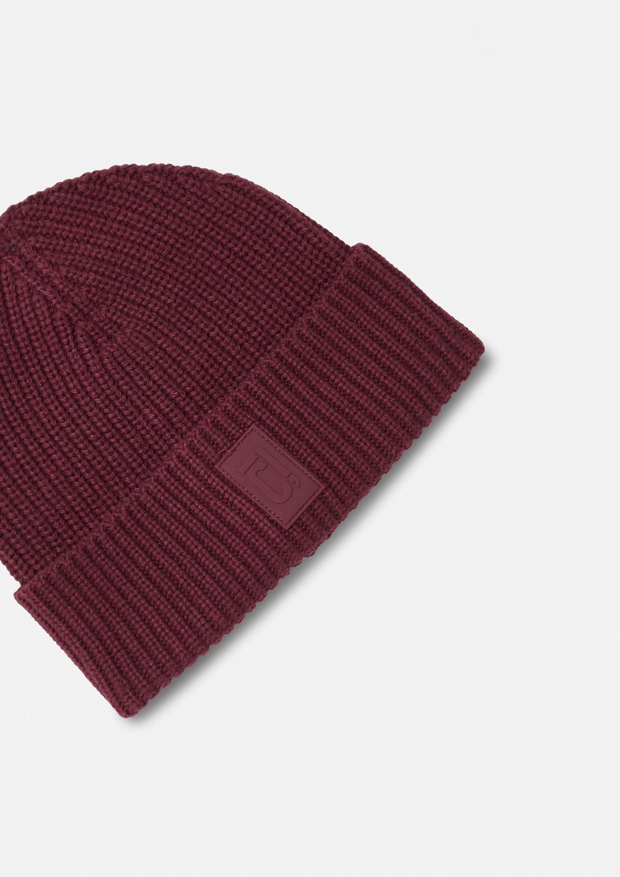 comma Strickmütze Mütze Weiche Strickmütze aus Baumwollmix