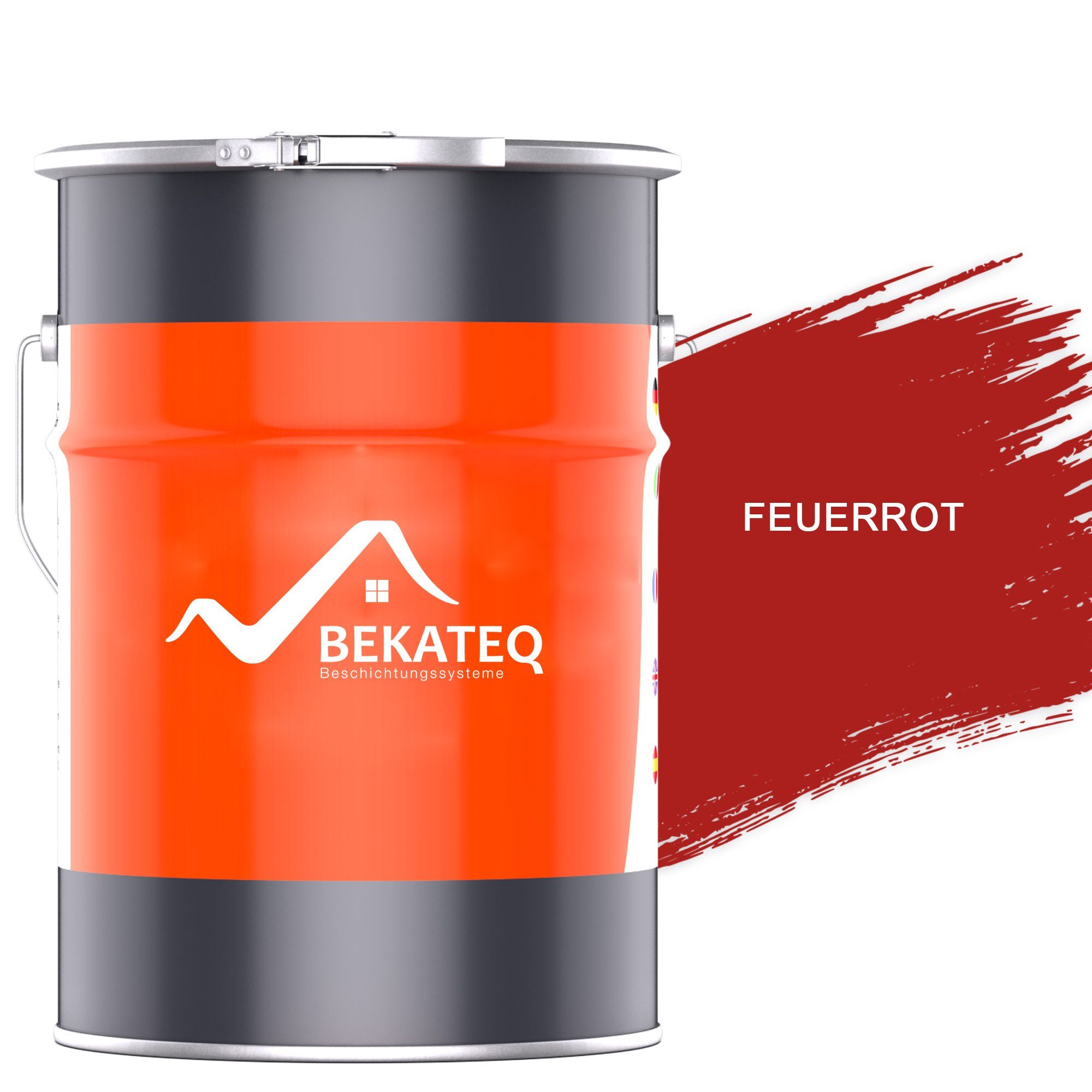 BEKATEQ Dachfarbe LS-580 Metall Dachfarbe 3in1, seidenglänzend, für Metalldach, Blechdach, Eternit