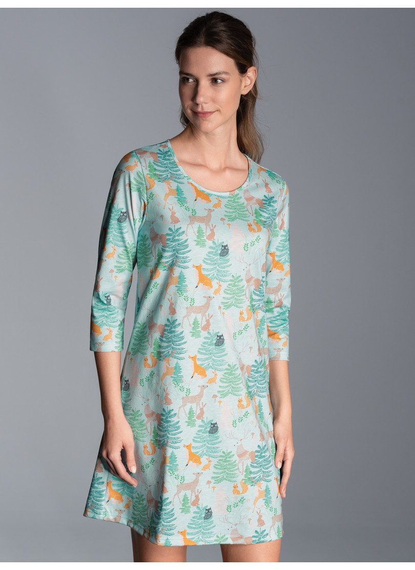 Trigema Nachthemd TRIGEMA Nachthemd mit Allover-Print (1-tlg) günstig online kaufen