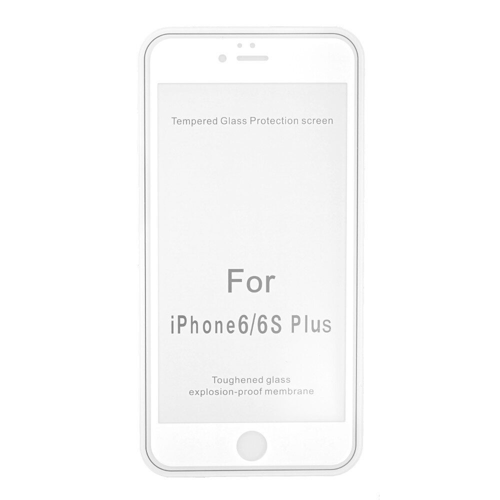 Binom Displayschutzfolie Original Panzerfolie für iPhone 6 Plus und 6s Plus weiß AR00610, Gehärtetes Glas