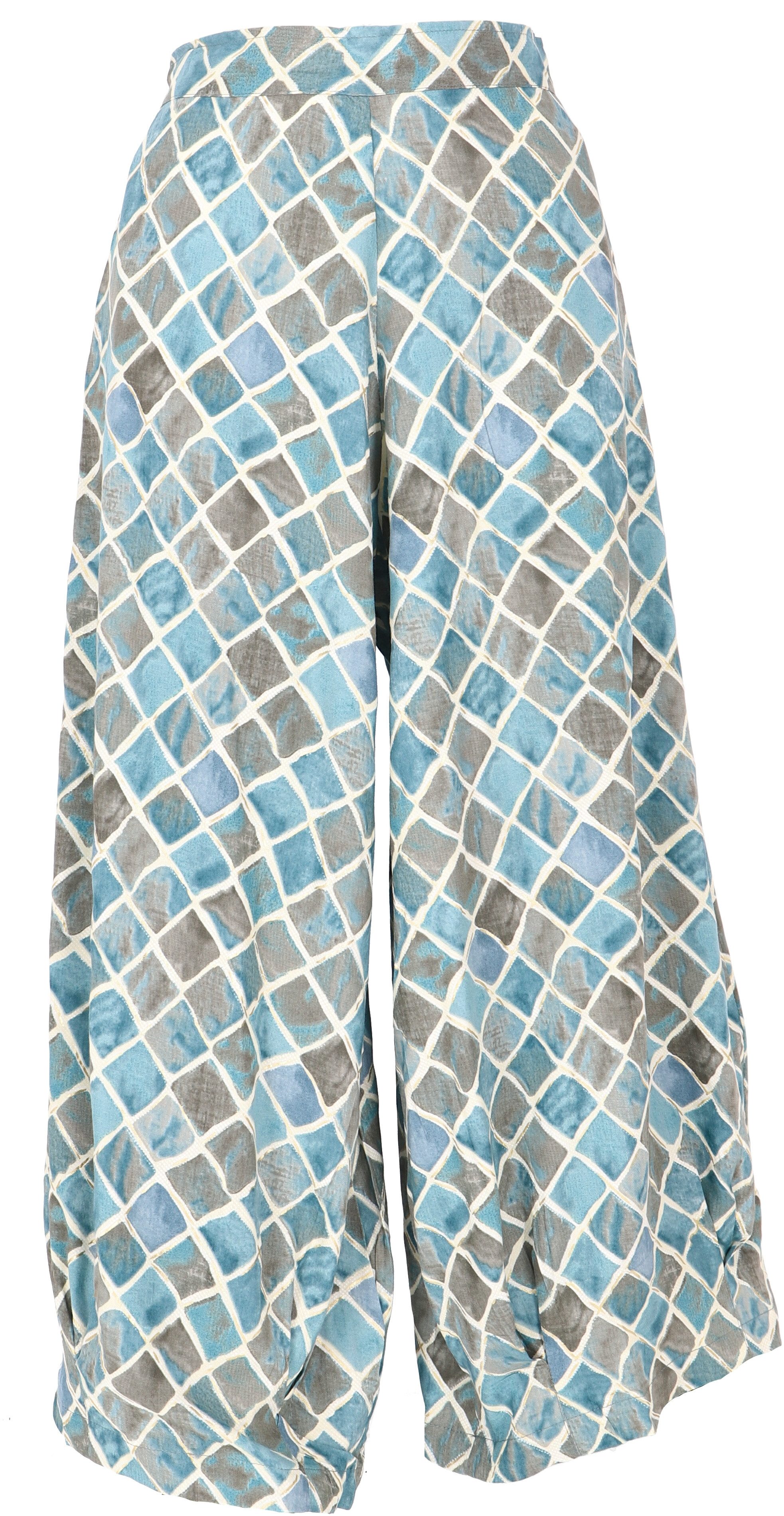 Guru-Shop Relaxhose Knöchellange Palazzohose, weite Boho.. günstig online kaufen