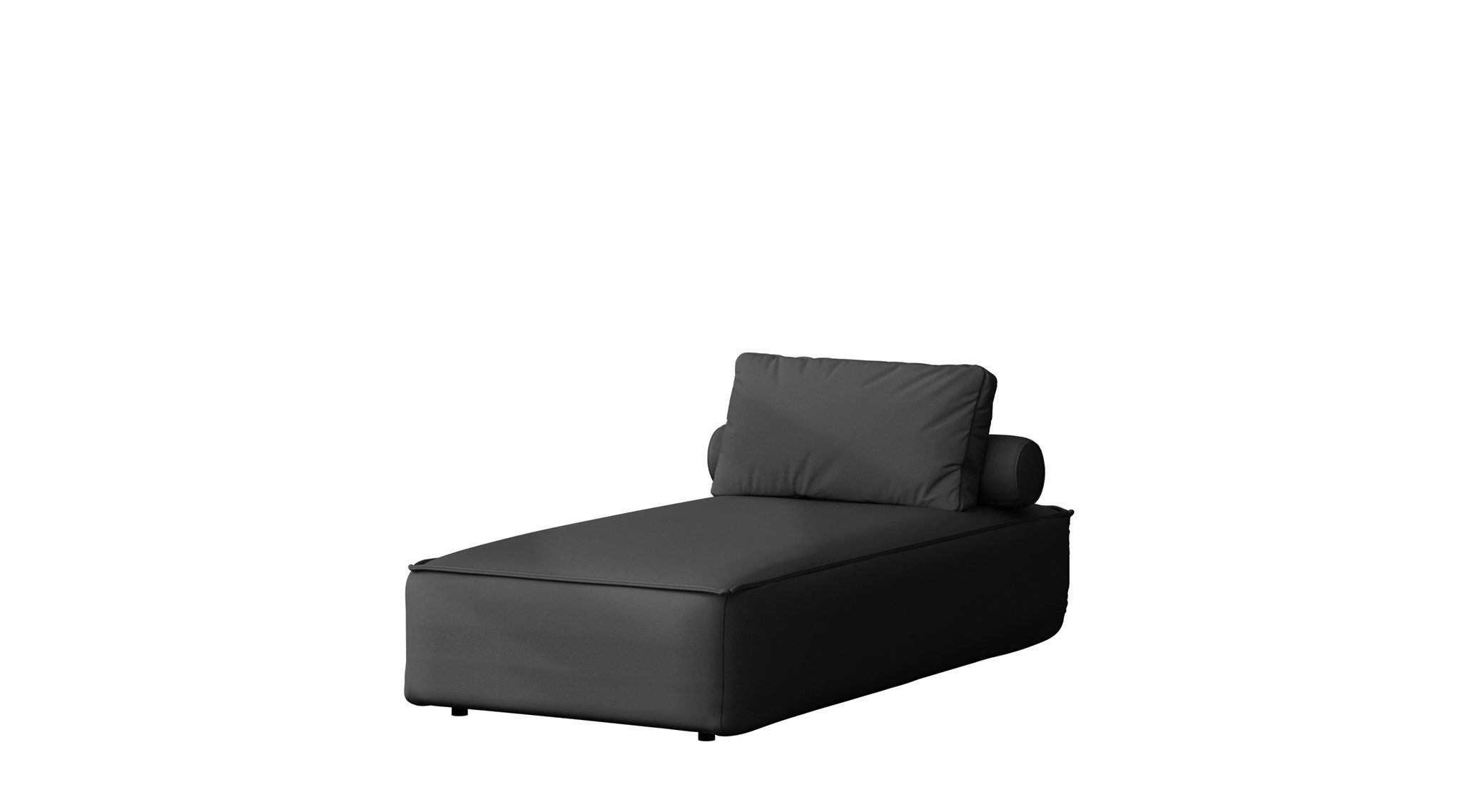 Fun Мебель Gartenliege Chaiselongue Sezlong Polsterliege SUMMER, Pflegeleichter und wetterfester Bezug, 1 St., inkl. Rückenkissen und Rollkissen