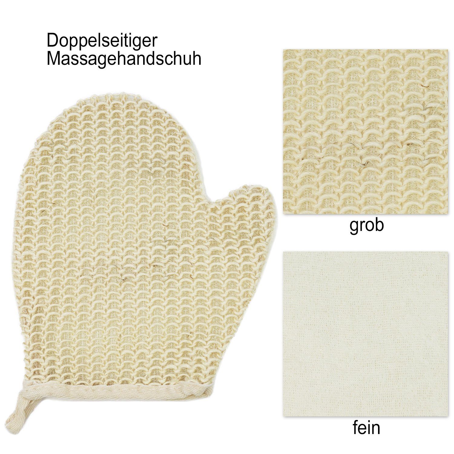 com-four Wellness-Pflegeset 5-teilige Körperpflege Set, 5-tlg., Badezubehör für Dusche, Reinigung und Massage