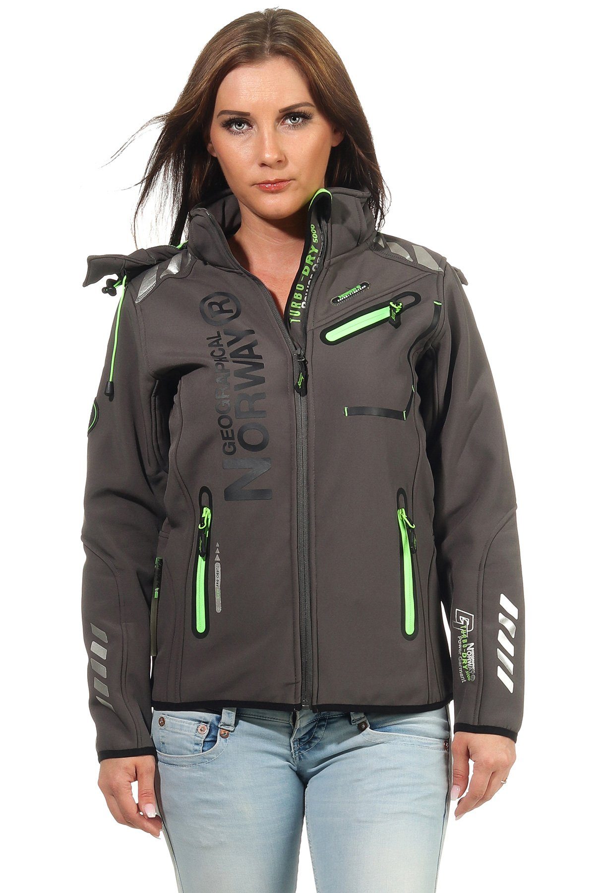 Geographical Norway Softshelljacke Damen Softshell Windbreaker Regen Outdoo günstig online kaufen