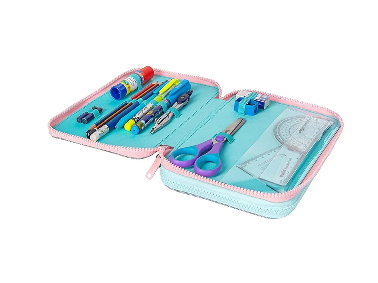 GOLDKIDS Federmäppchen COOLPACK XXXL Federtasche Federmappe, (teilig gefüllt Schüleretui 2-stockig, 1-tlg., 20 x 14 x 5 cm Sweet Dreams), inkl. Füller Patrone
