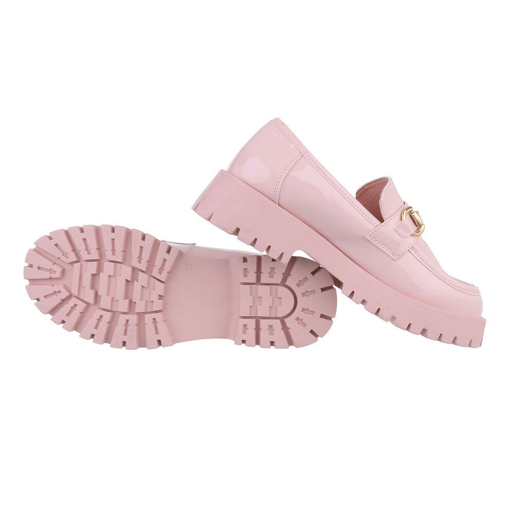 Ital-Design Damen Mokassins Freizeit Slipper (85757834) Blockabsatz Mokassi günstig online kaufen