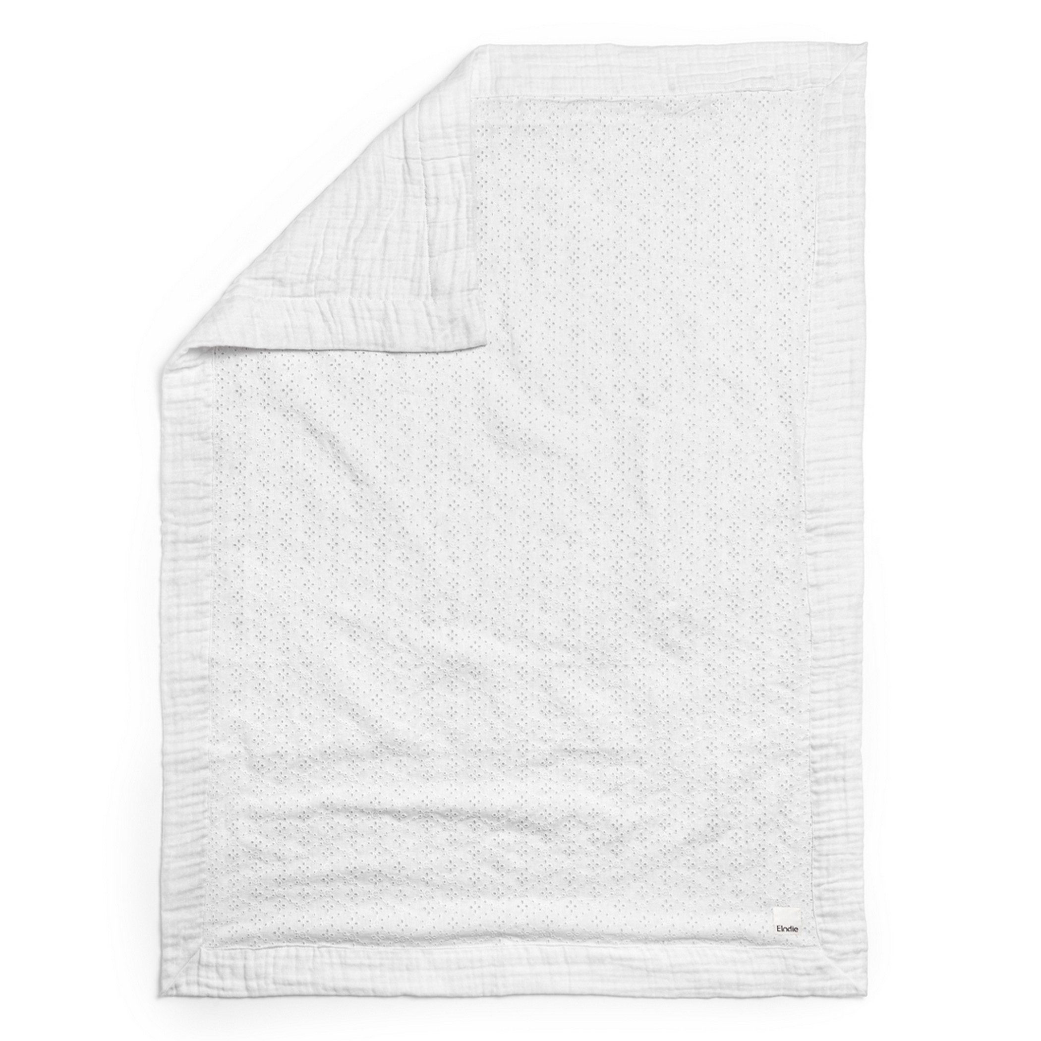 Babydecke Soft Cotton Decke - Embroidery Anglaise 75x100cm - Oeko-Tex, Elodie, Babydecke
