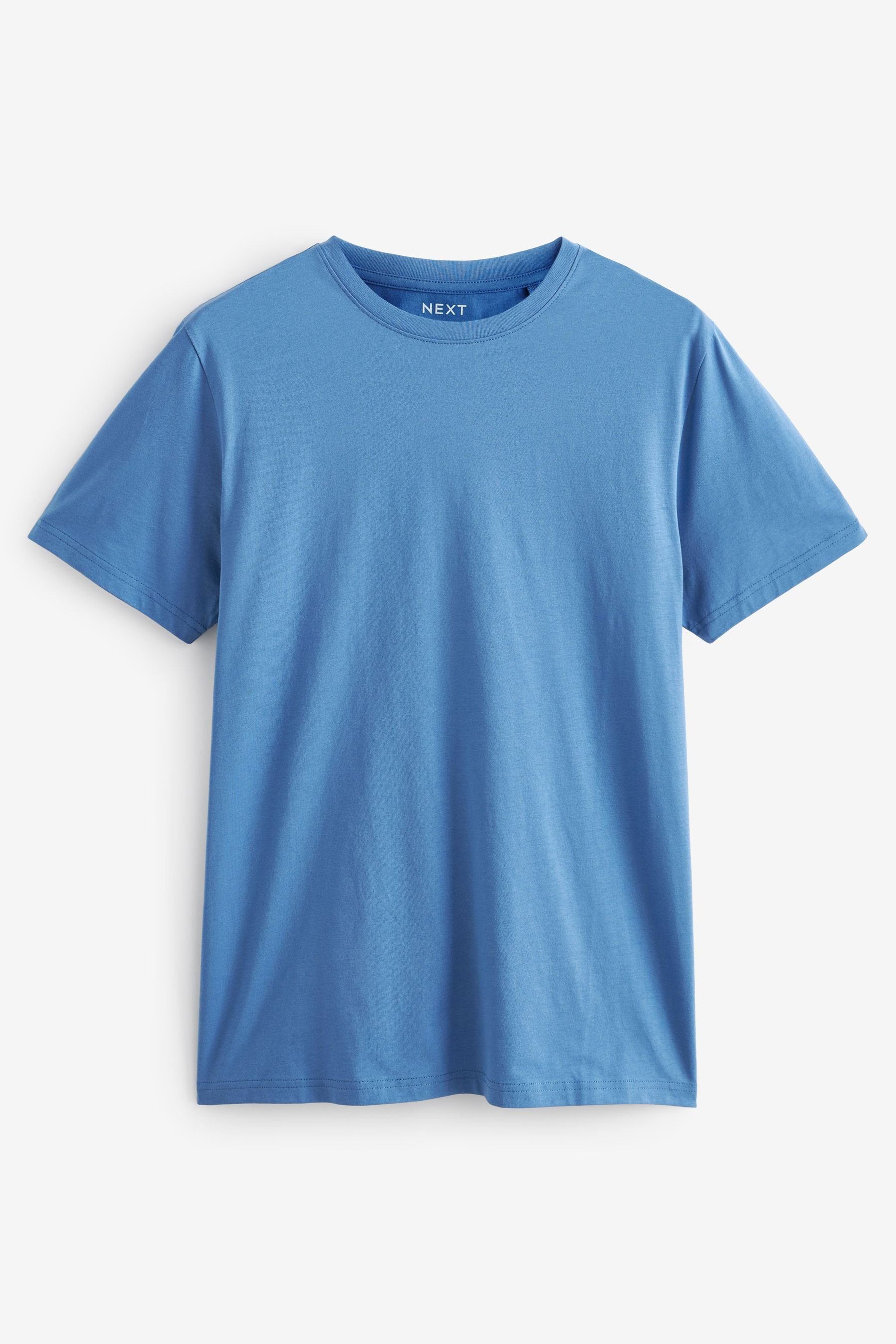 Next T-Shirt Essential T-Shirt mit Rundhalsausschnitt (1-tlg) Dusky Blue