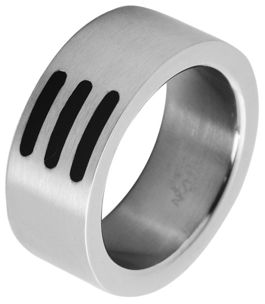 AKZENT Fingerring Lian Edelstahl silber Herren, Herren Ring günstig online kaufen