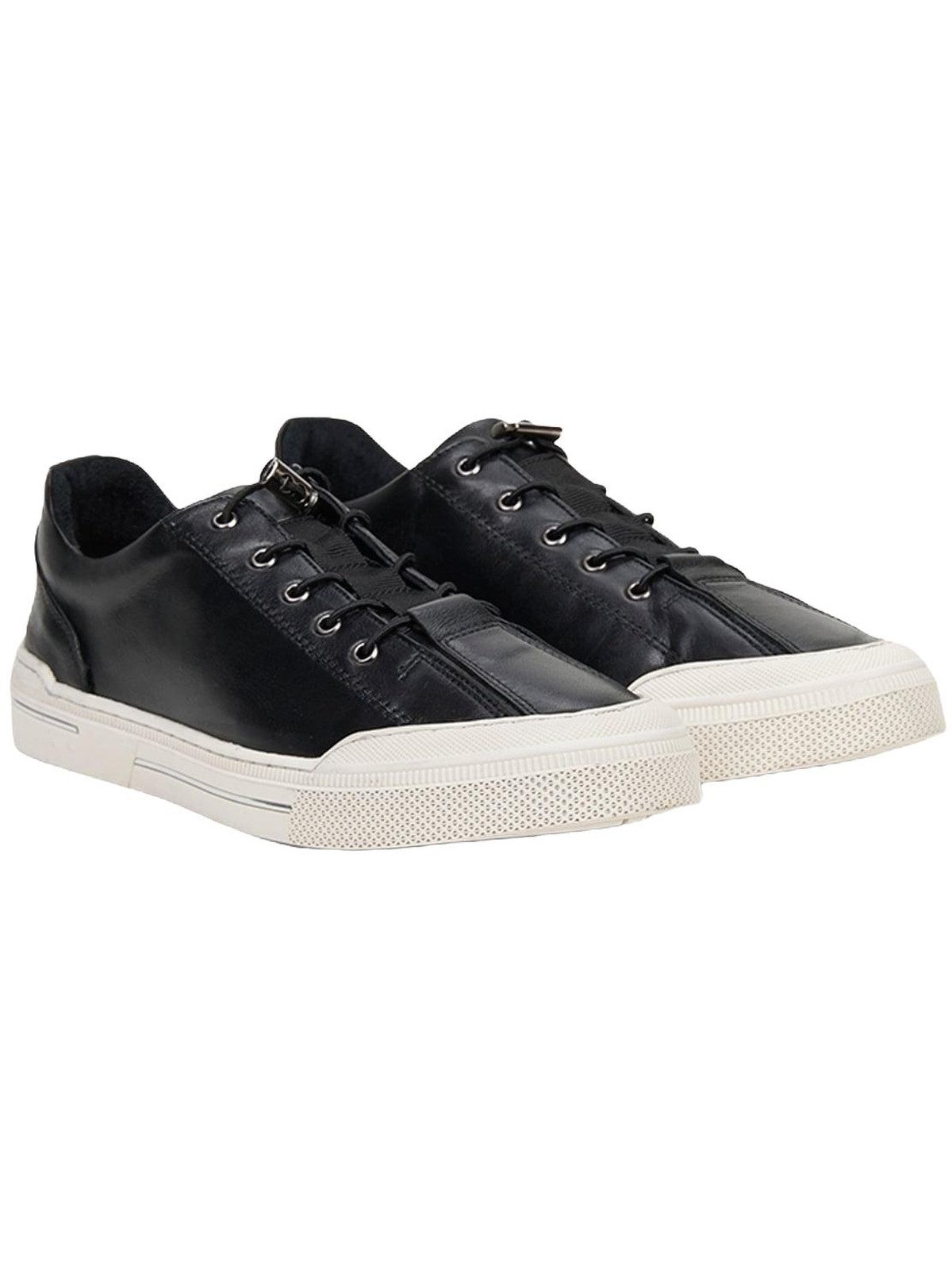 Desa Herren-Sneaker aus echtem Leder, Schnürschuhe, strapazierfähige Freiz Sneaker
