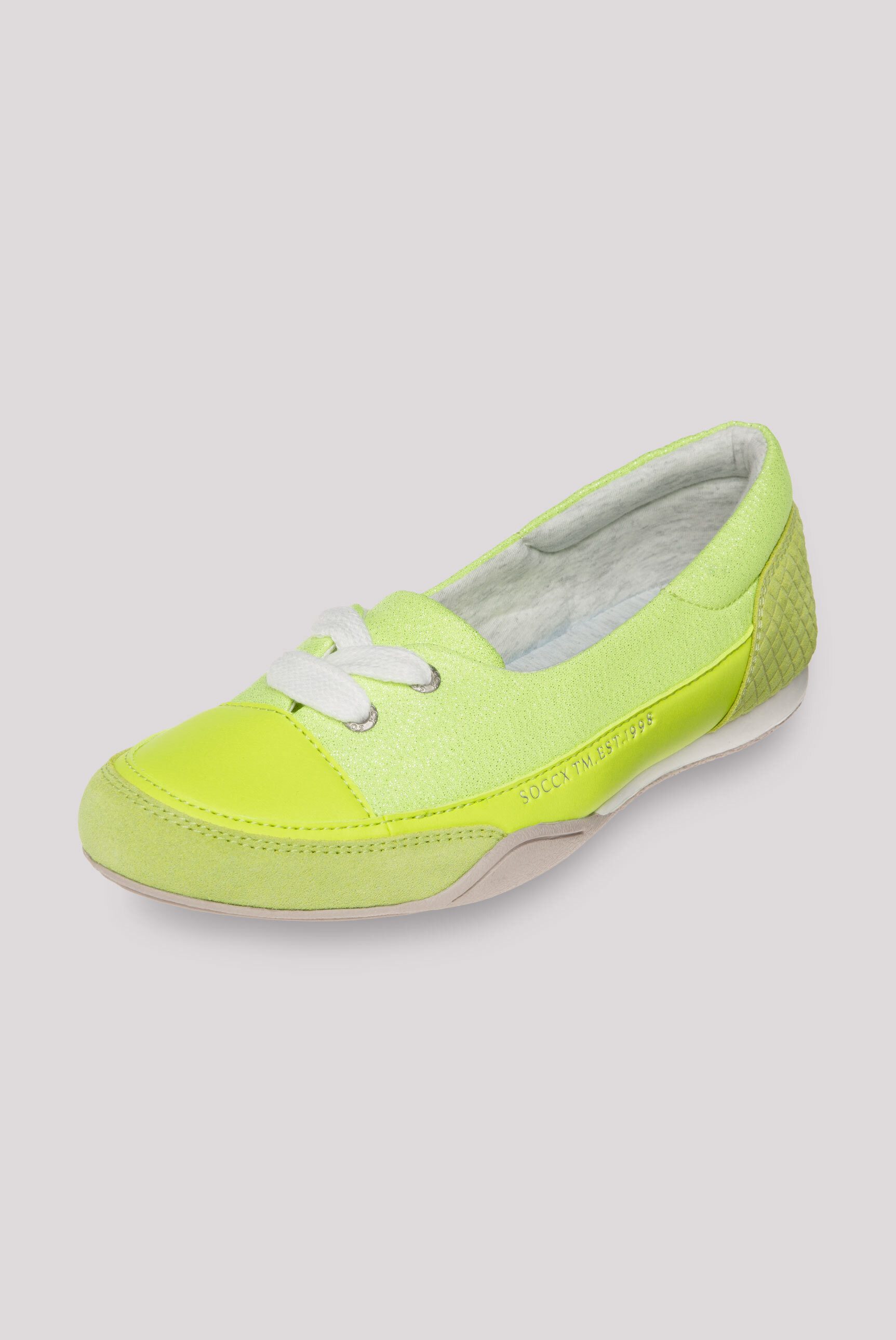 SOCCX Ballerina mit gepolsterter Textildecksohle