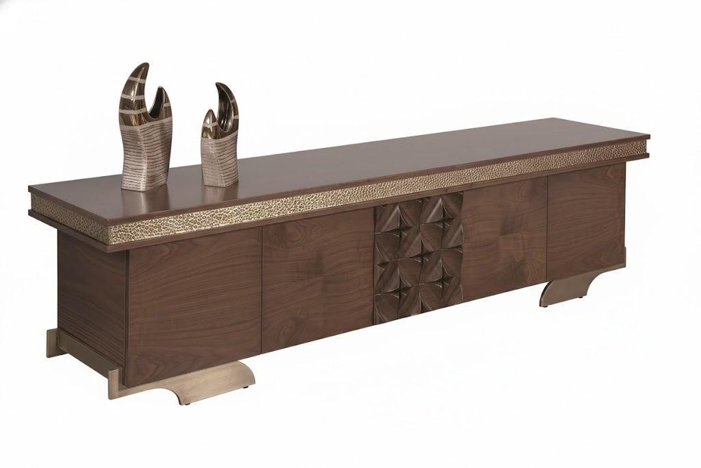 Sideboard TV-Lowboard Braun Holz – Modernes Design und Stauraum