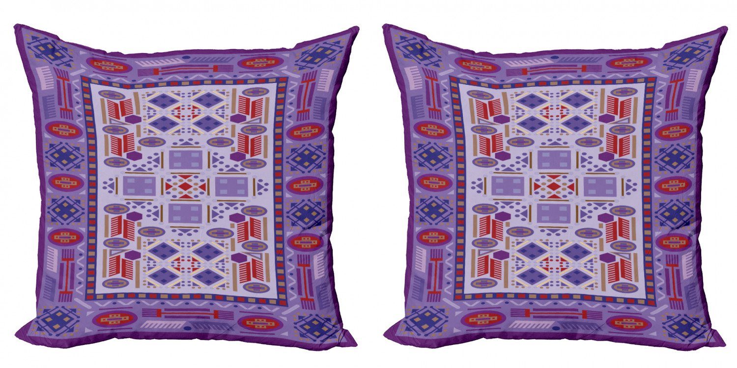 Kissenbezüge Modern Accent Doppelseitiger Digitaldruck, Abakuhaus (2 Stück), afghanisch Timeless Eastern Motiv