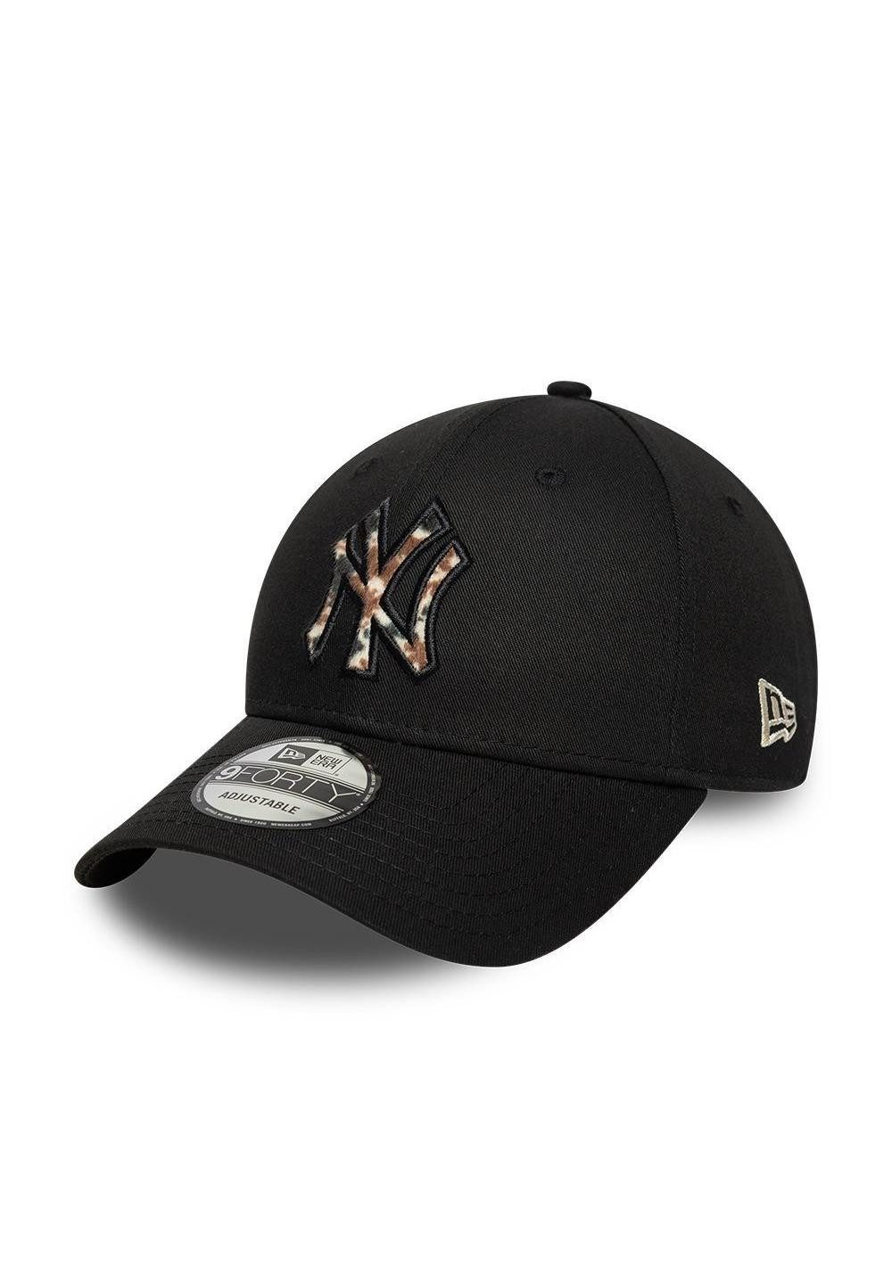 Baseball Cap New York Yankees New Era MLB Faux Pony Infill 9Forty Cap Schwarz