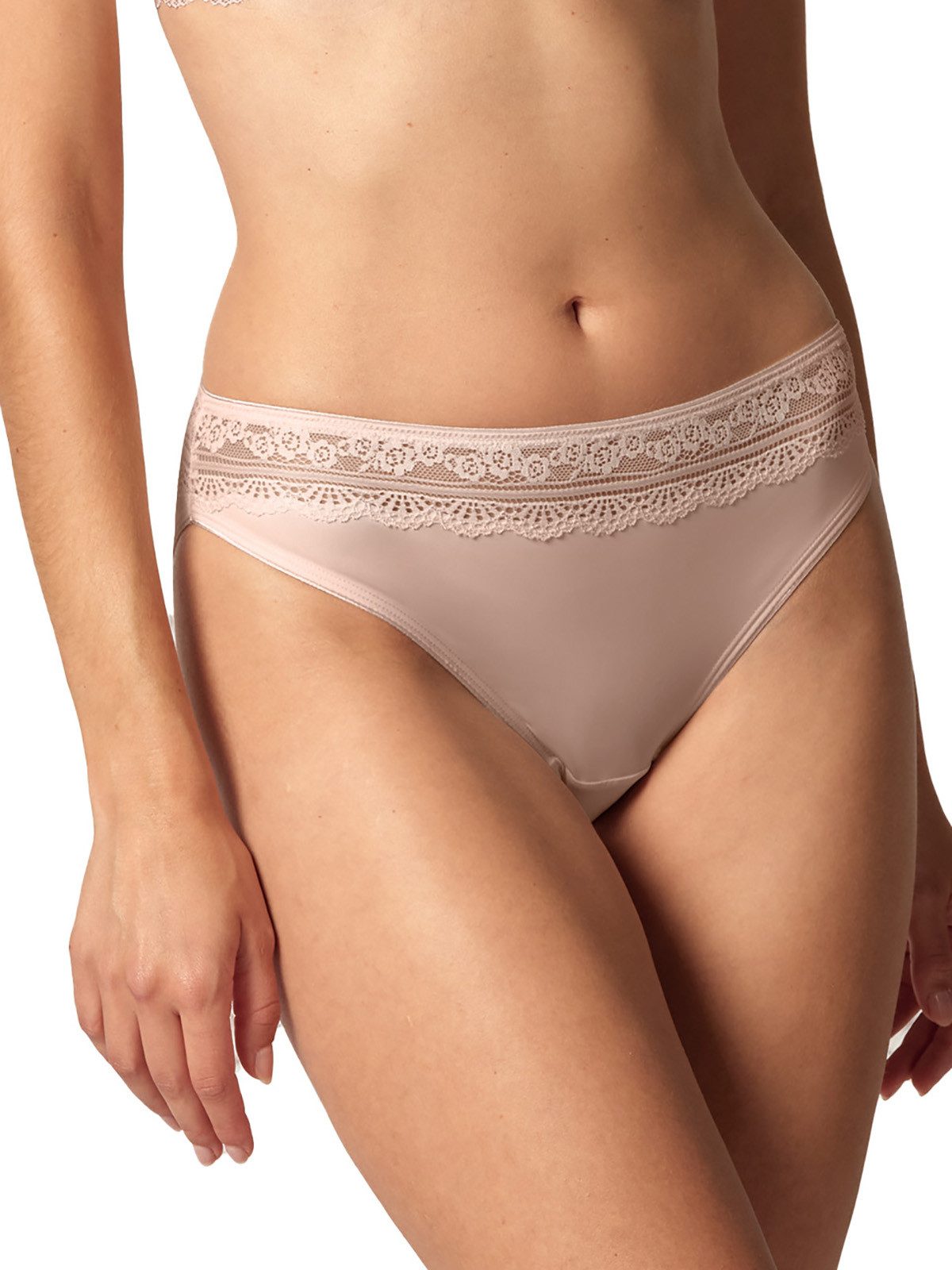HUBER Taillenslip Damen Taillenslip hautnah Micro Lace (Stück, 1-St) gerundeter Beinausschnitt