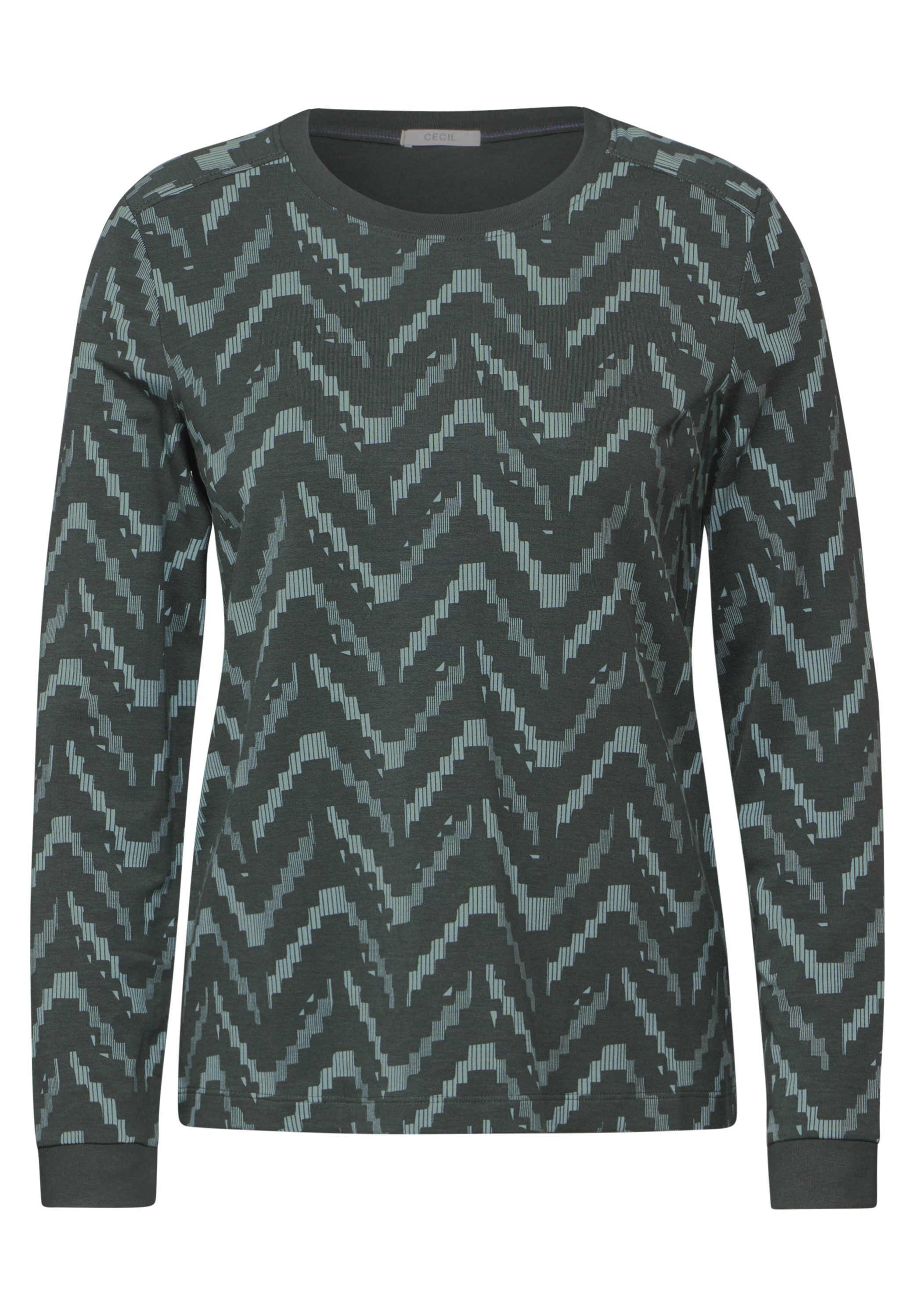 CECIL Langarmshirt mit grafischem Muster