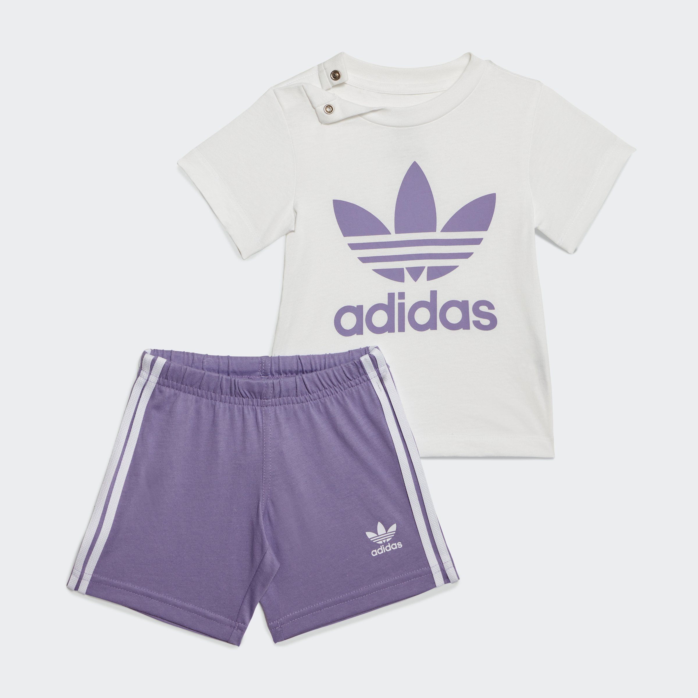 adidas Originals T-Shirt & Shorts (Set) SHORTS SET Magic UND TREFOIL Lilac