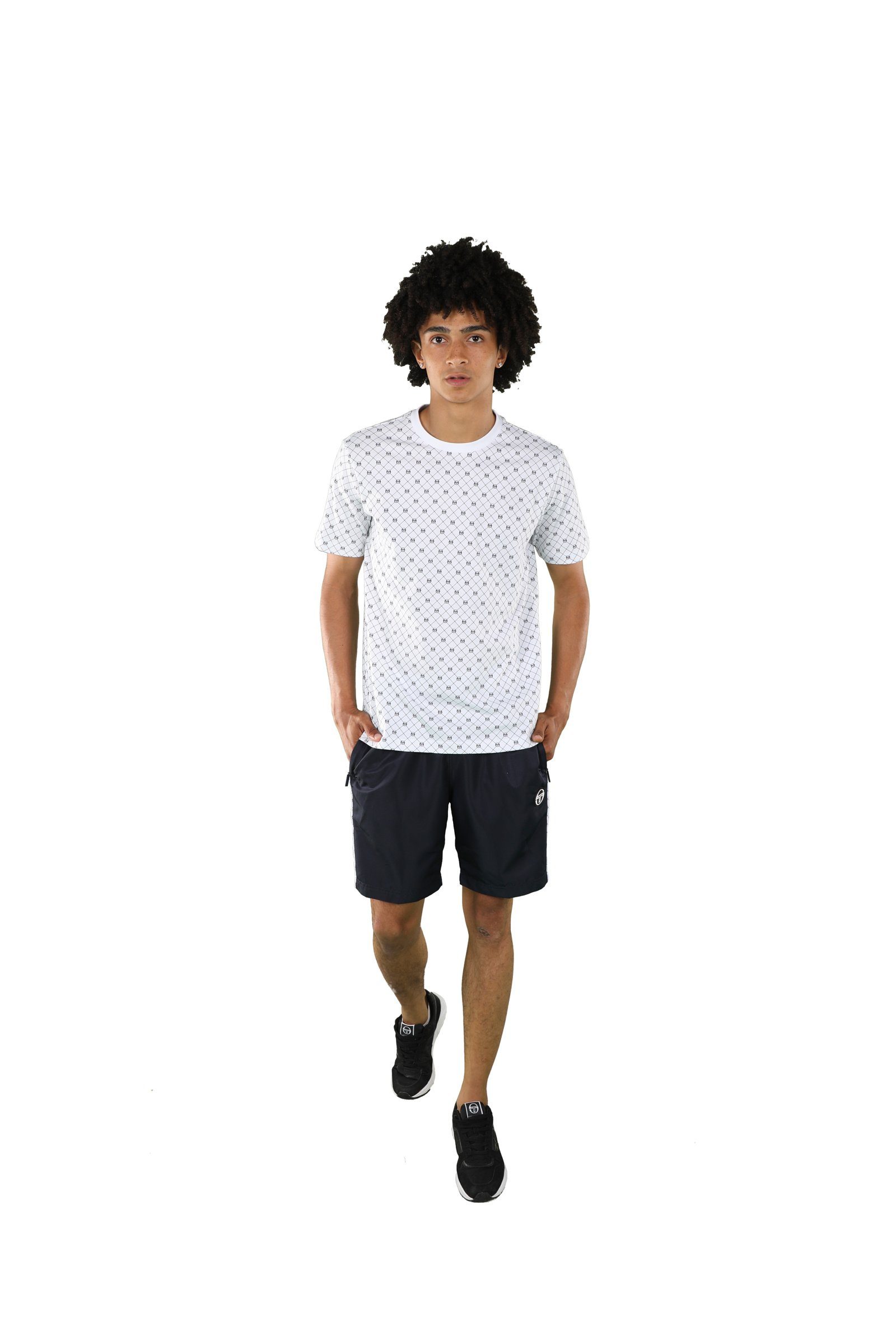 white/navy Adult T-Shirt Tacchini Sergio T-Shirt Herren Tacchini Rombo Sergio 2