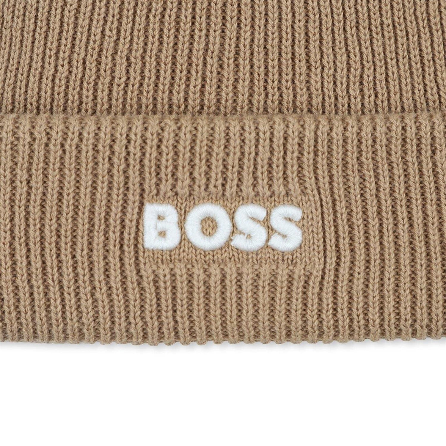 Boss Kidswear Strickmütze BOSS Kidswear Strickmütze mit Bommel – „Plätzchen“