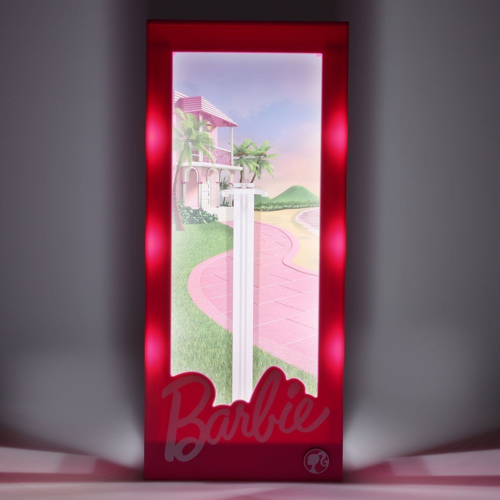 Paladone Dekolicht Barbie beleuchtete Vitrine Puppe, LED integriert für fest