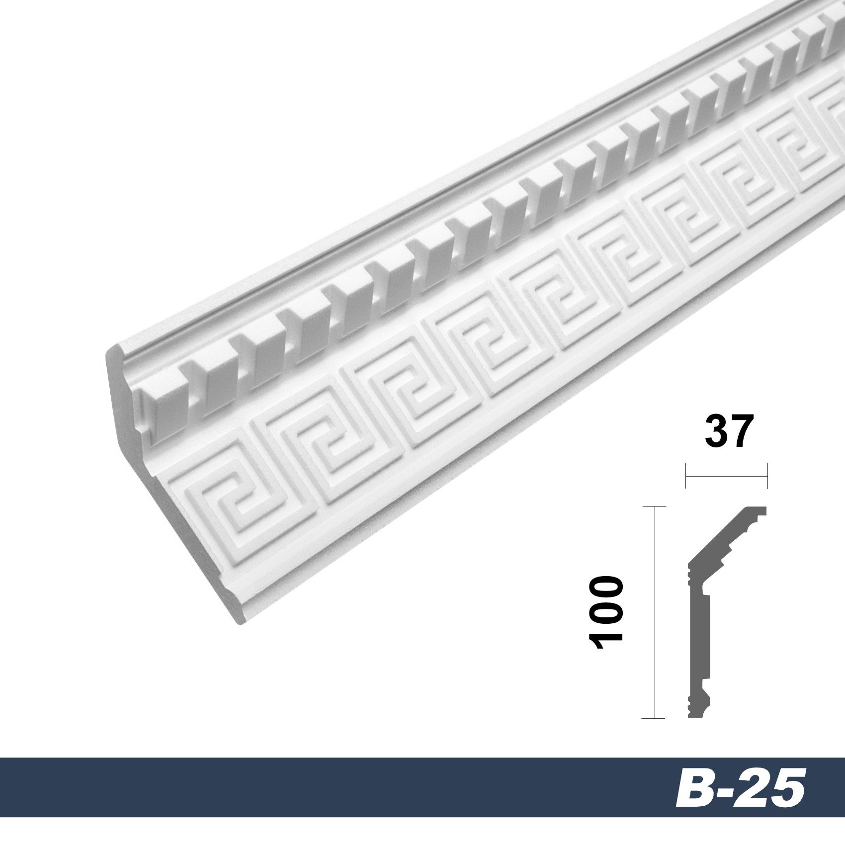 marbet design Stuckleiste B-25, 50 Meter, günstig online kaufen