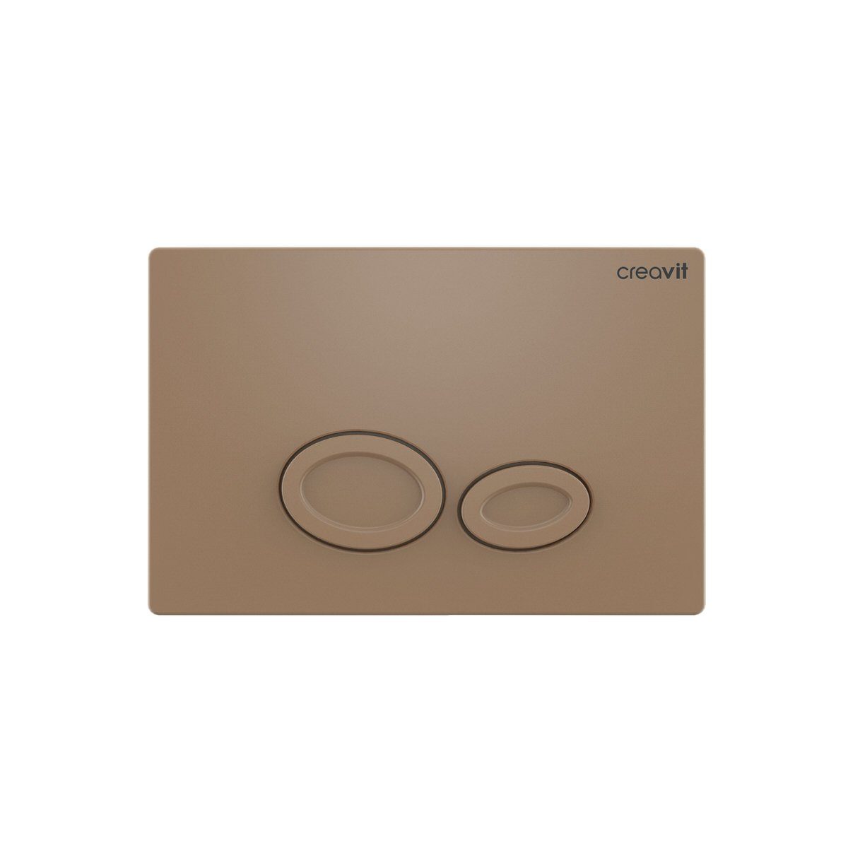 Creavit Betätigungsplatte GP2002.06, (1 tlg), Creavit Drop WC Betätigungsplatte 2-Mengen-Spülung Cappuccino