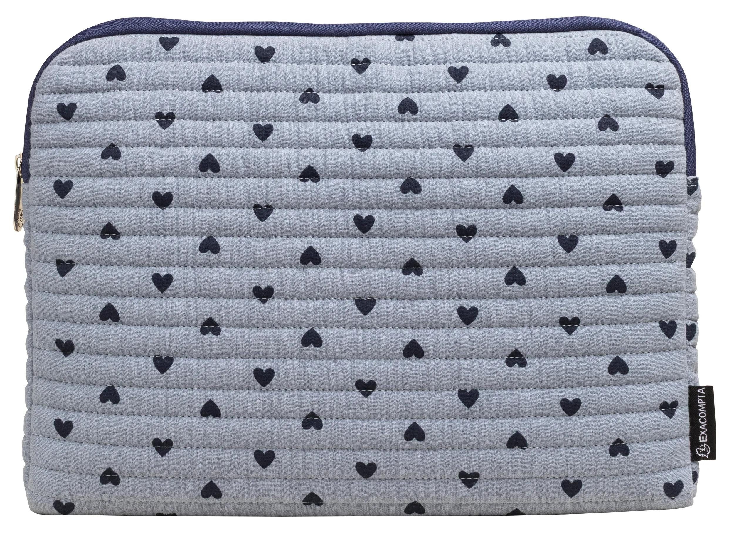 EXACOMPTA Laptoptasche Laptophülle 13-14'' Herzen - Blau 17266E, Laptophüllen