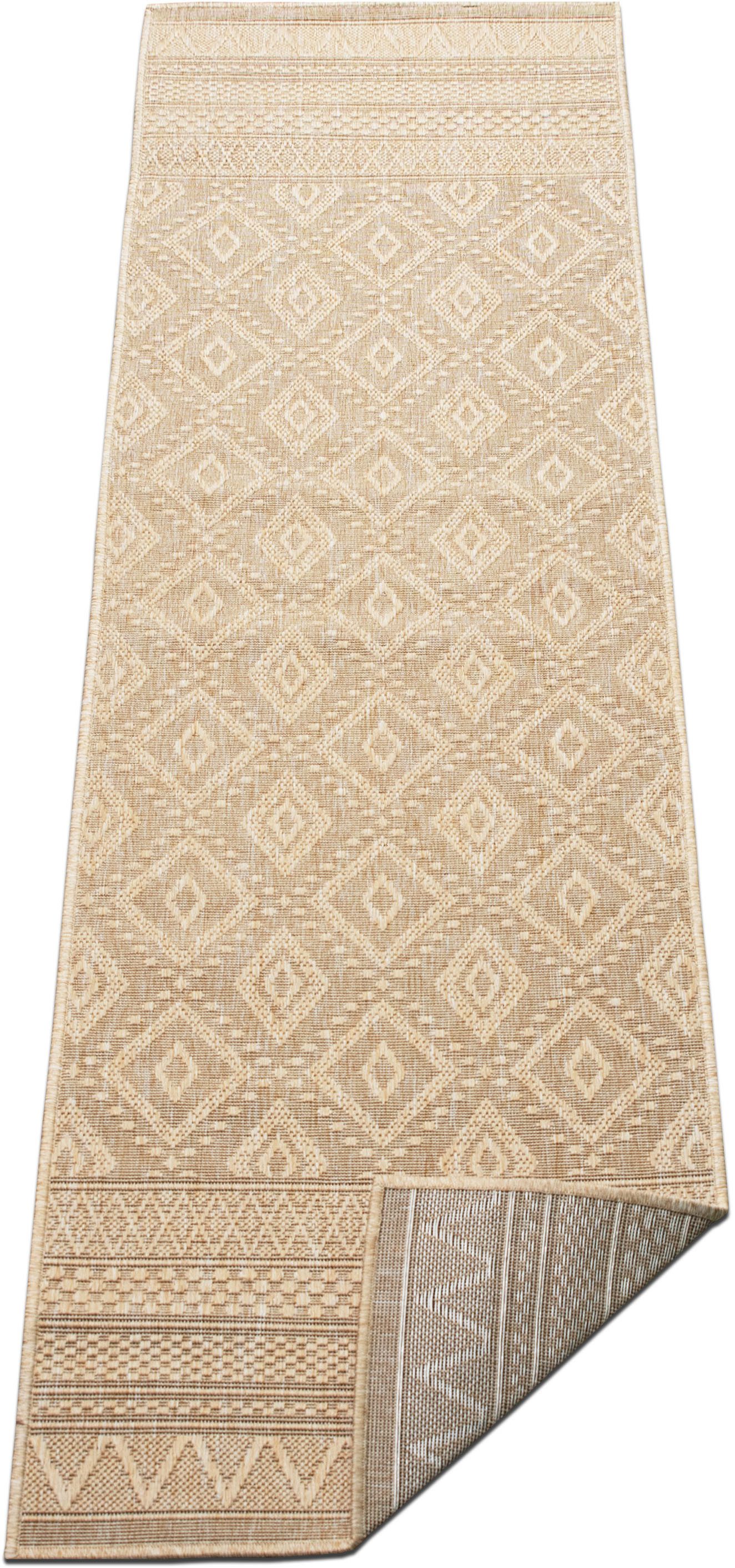 OTTO home Teppich Toronto auch als Läufer erhältlich, rechteckig, Höhe: 3 mm, In- und Outdoor geeignet, Sisal-Optik, Wetterfest & UV-beständig, Boho – Bild 4 von 5