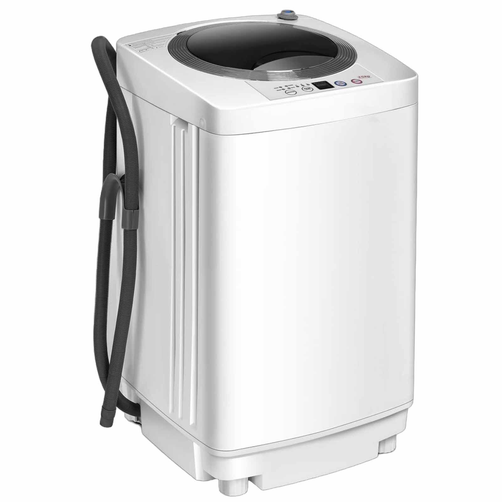 COSTWAY Waschmaschine Toplader XQB35-1508, 3.5 kg, 730 U/min, 240W, Trockner