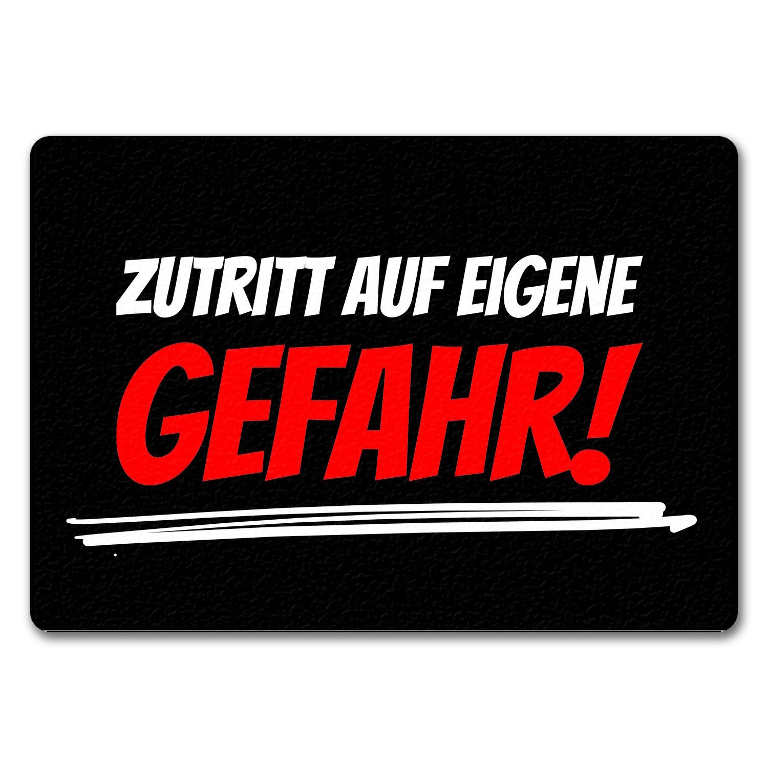 speecheese Fußmatte Fussmatte Zutritt auf eigene Gefahr mit lustigem Spruch günstig online kaufen