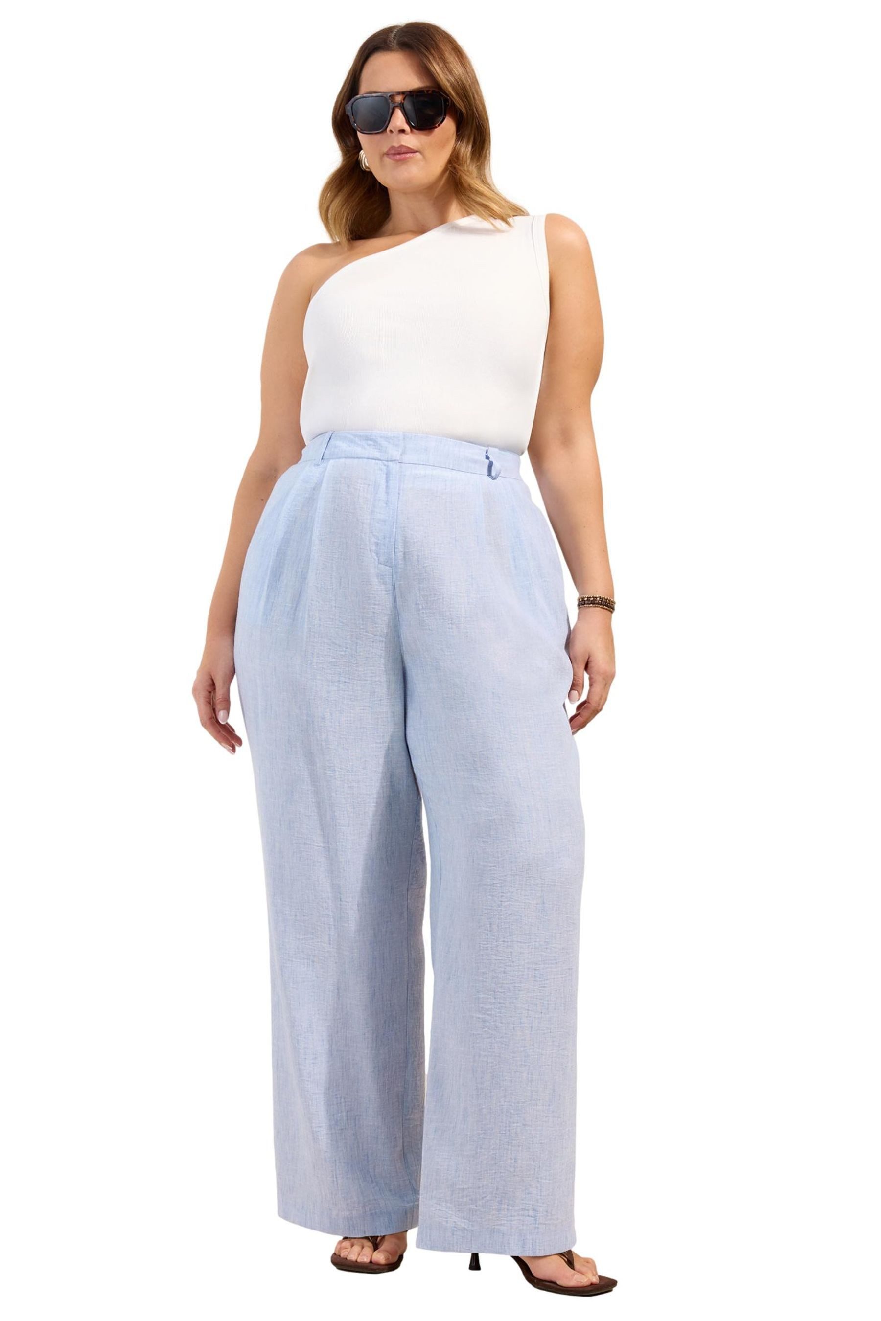 Friends Like These Palazzohose Friends Like These Hose mit weitem Bein, Curve (1-tlg)
