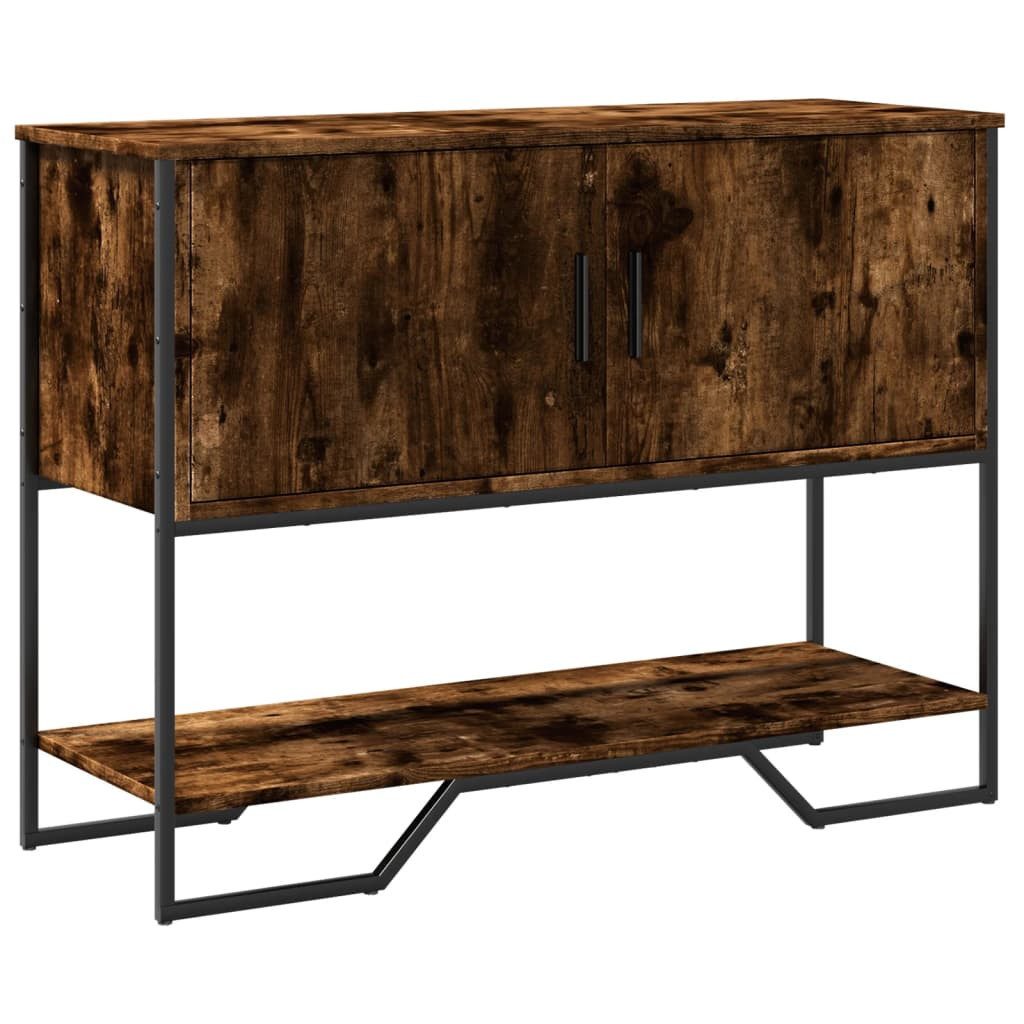 vidaXL Beistelltisch Konsolentisch Räuchereiche 100x35x74,5 cm günstig online kaufen