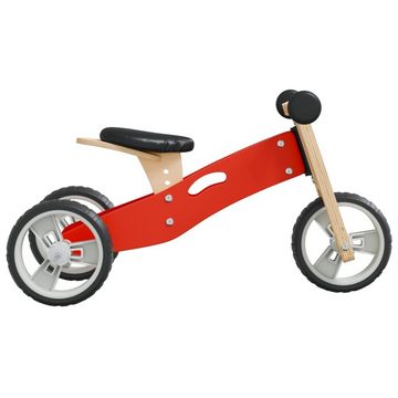 vidaXL Tretfahrzeug Laufrad für Kinder 2-in-1 Rot